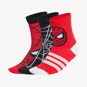 adidas X Marvel Spiderman Çocuk Kırmızı/Siyah 3'lü Çorap