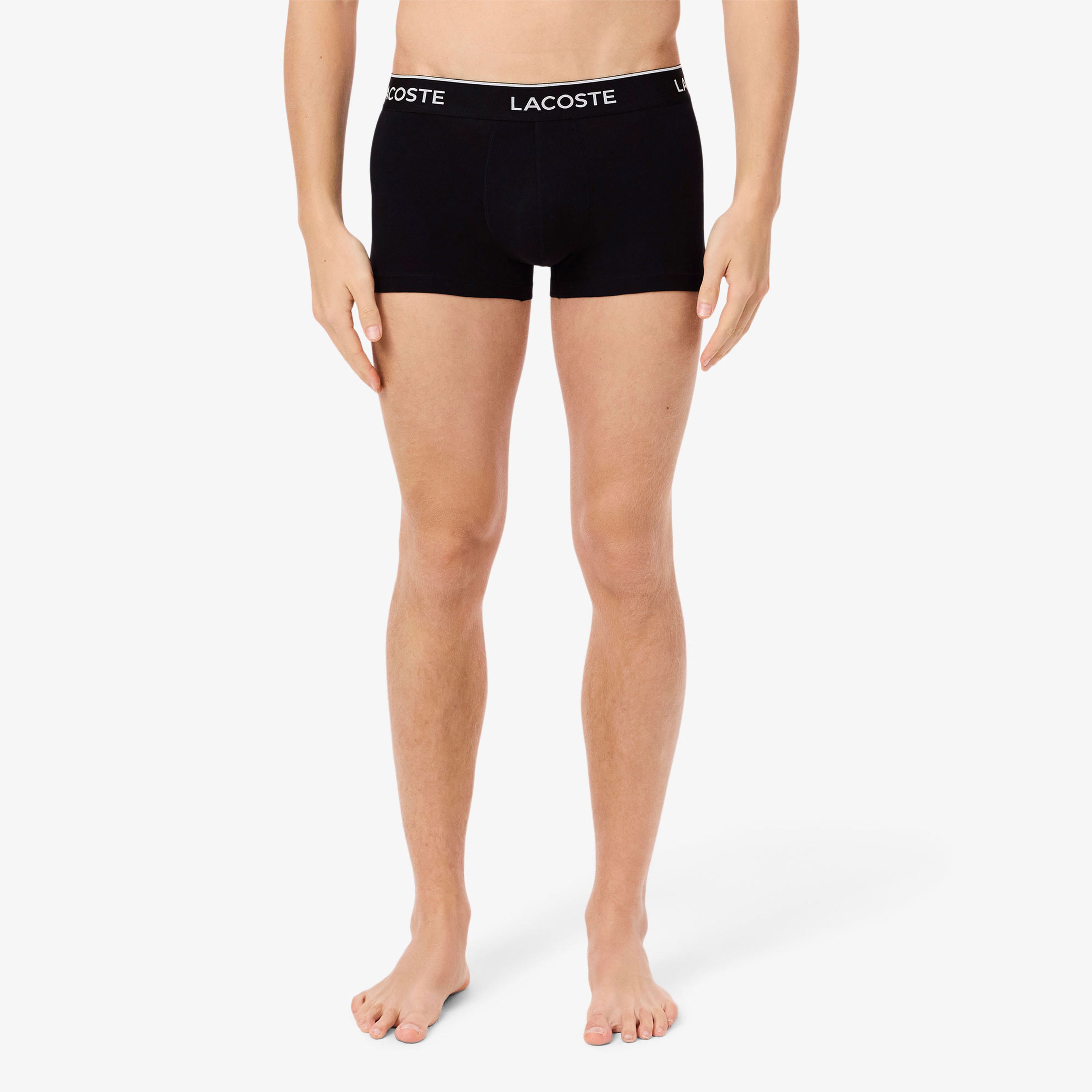 Lacoste Erkek 3'lü Siyah Boxer