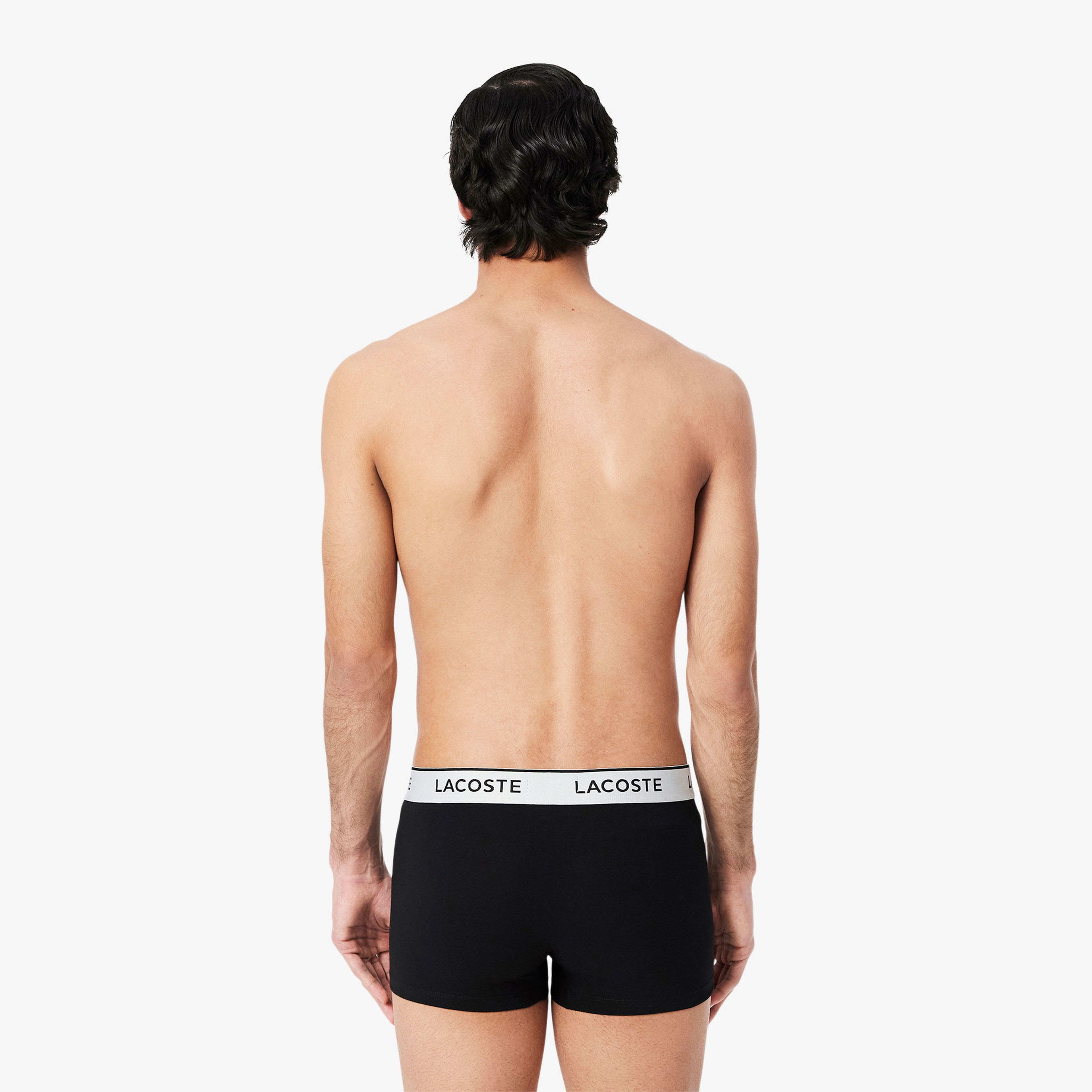 Lacoste Erkek 3'lü Siyah Boxer