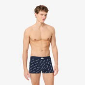 Lacoste Erkek Desenli 3'lü Renkli Boxer