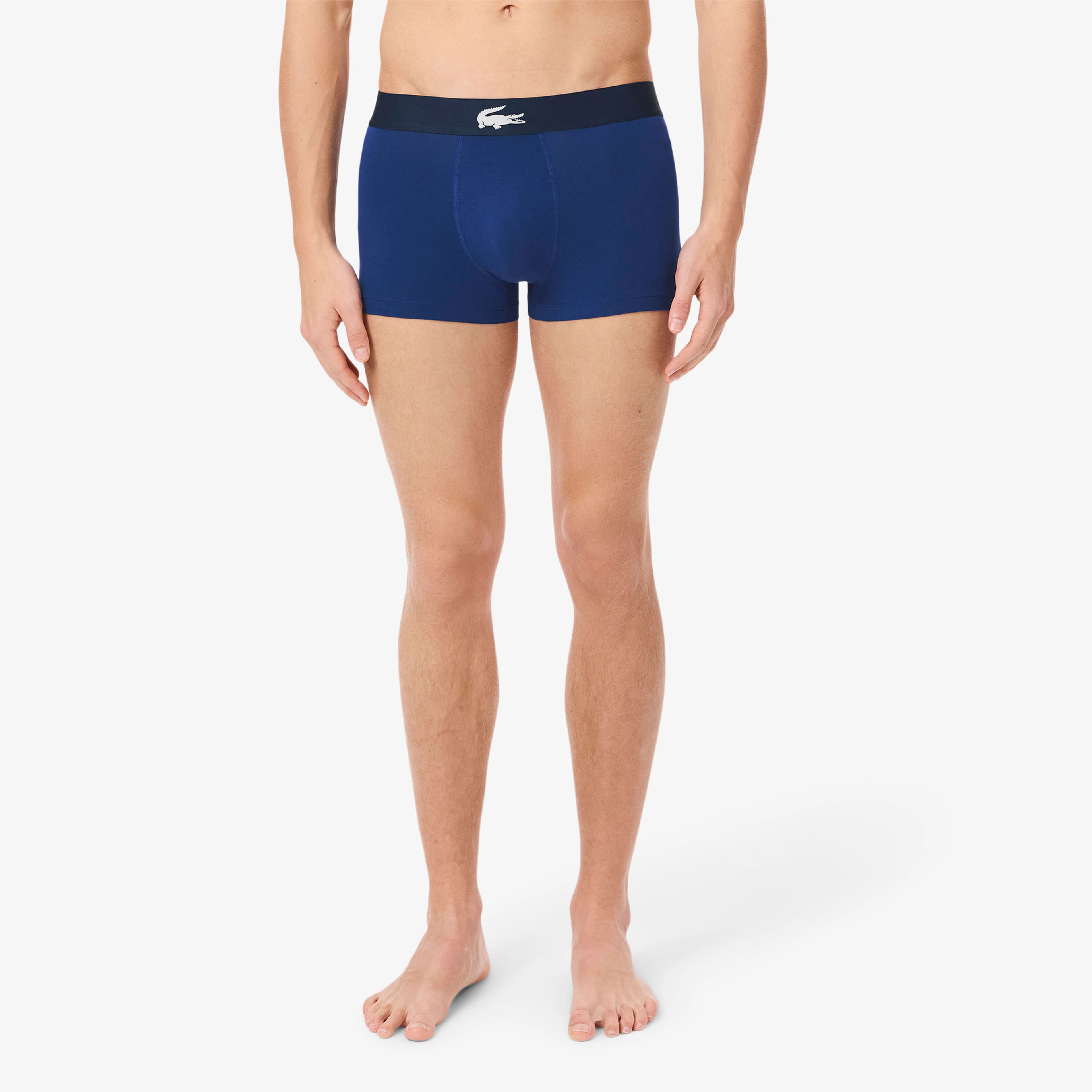 Lacoste Erkek Desenli 3'lü Renkli Boxer