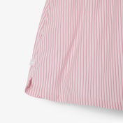 Lacoste Kadın Loose Fit Çizgili Pembe Şort