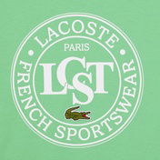 Lacoste Çocuk Bisiklet Yaka Baskılı Yeşil T-Shirt