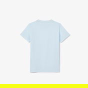 Lacoste Çocuk Bisiklet Yaka Açık Mavi T-Shirt