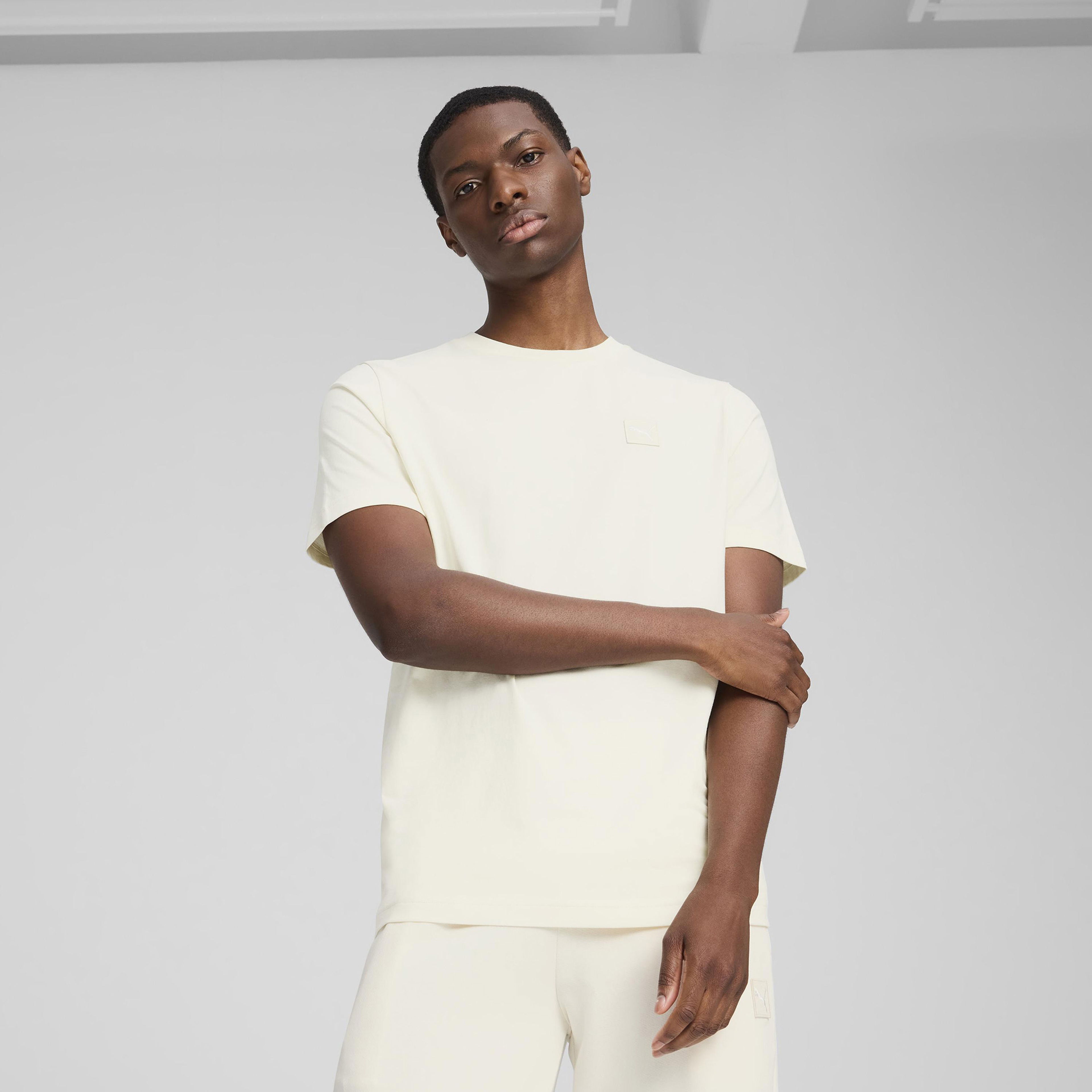 Puma Ess Elevated Erkek Krem T-Shirt