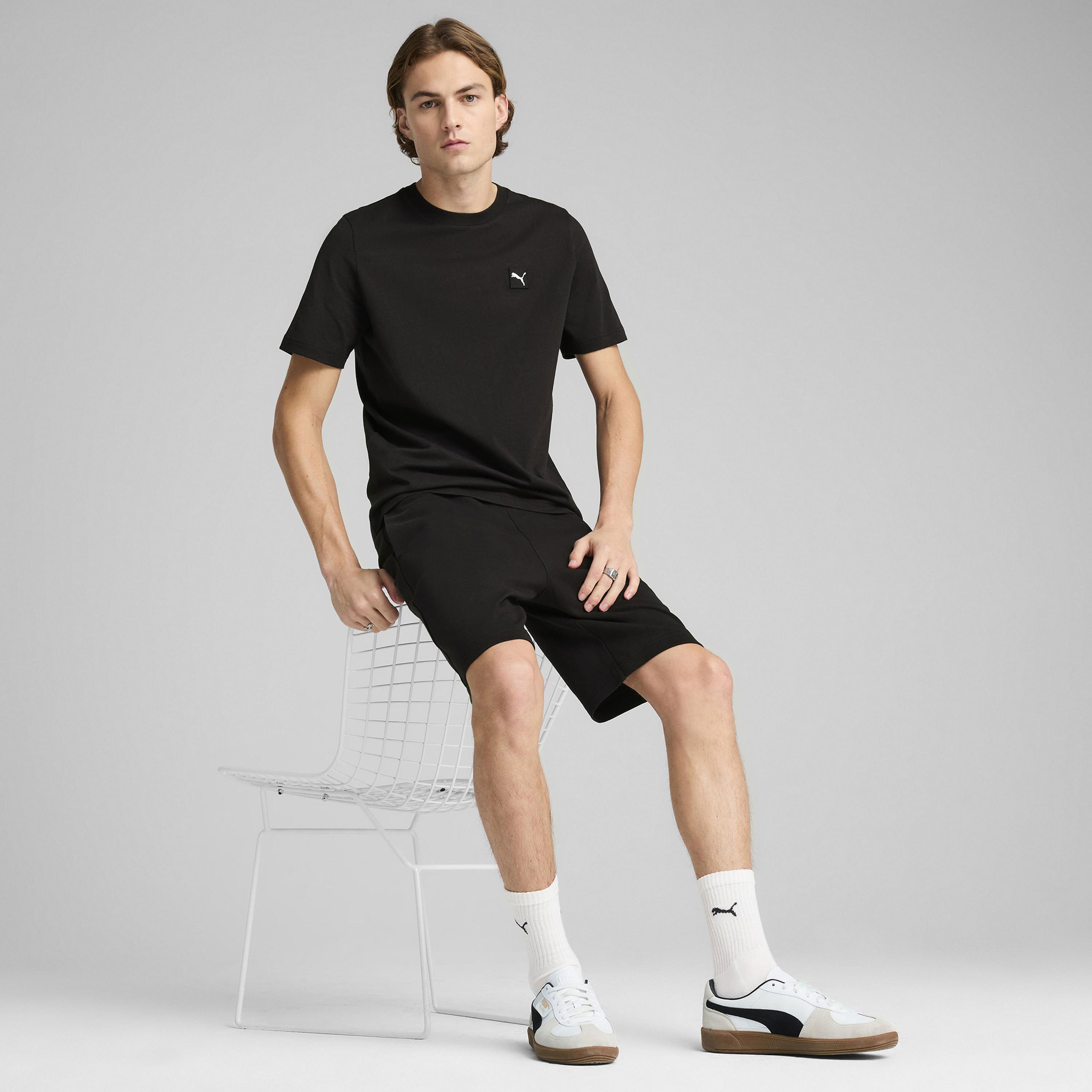 Puma Ess Elevated Erkek Siyah T-Shirt