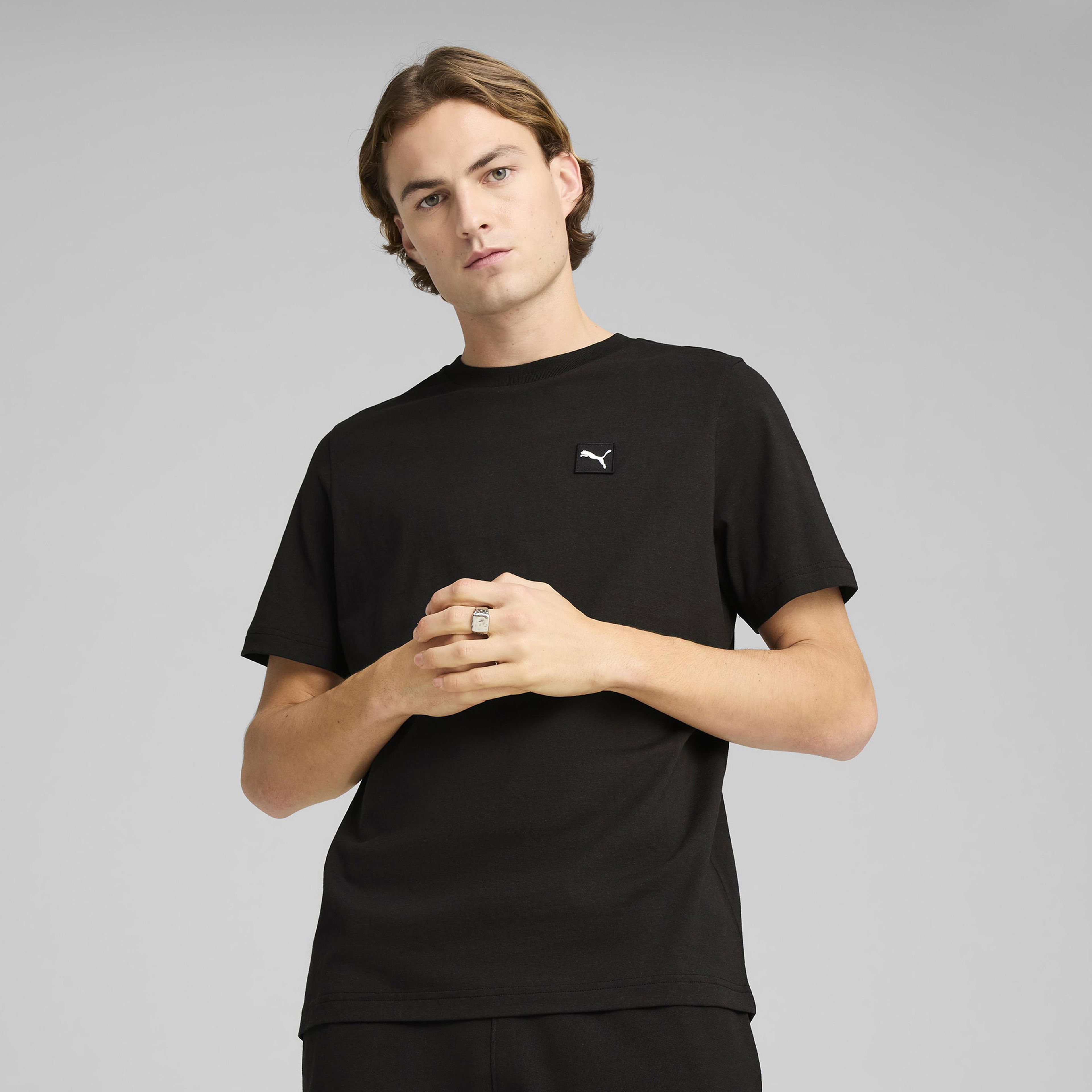 Puma Ess Elevated Erkek Siyah T-Shirt