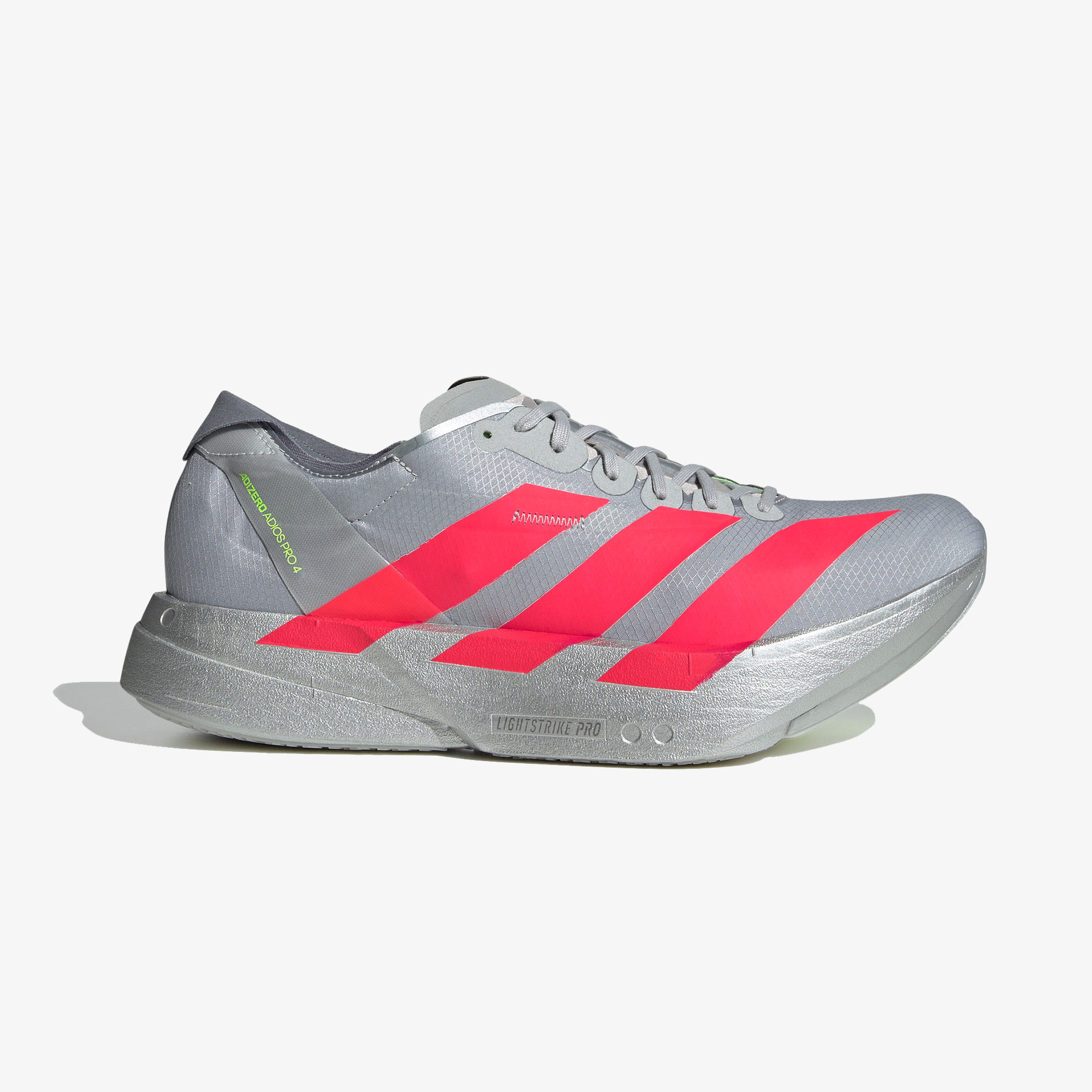 adidas Adizero Adios Pro 4 Erkek Gri Koşu Ayakkabısı