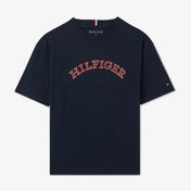 Tommy Hilfiger Monotype Embroidered Çocuk Mavi T-Shirt