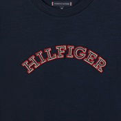 Tommy Hilfiger Monotype Embroidered Çocuk Mavi T-Shirt