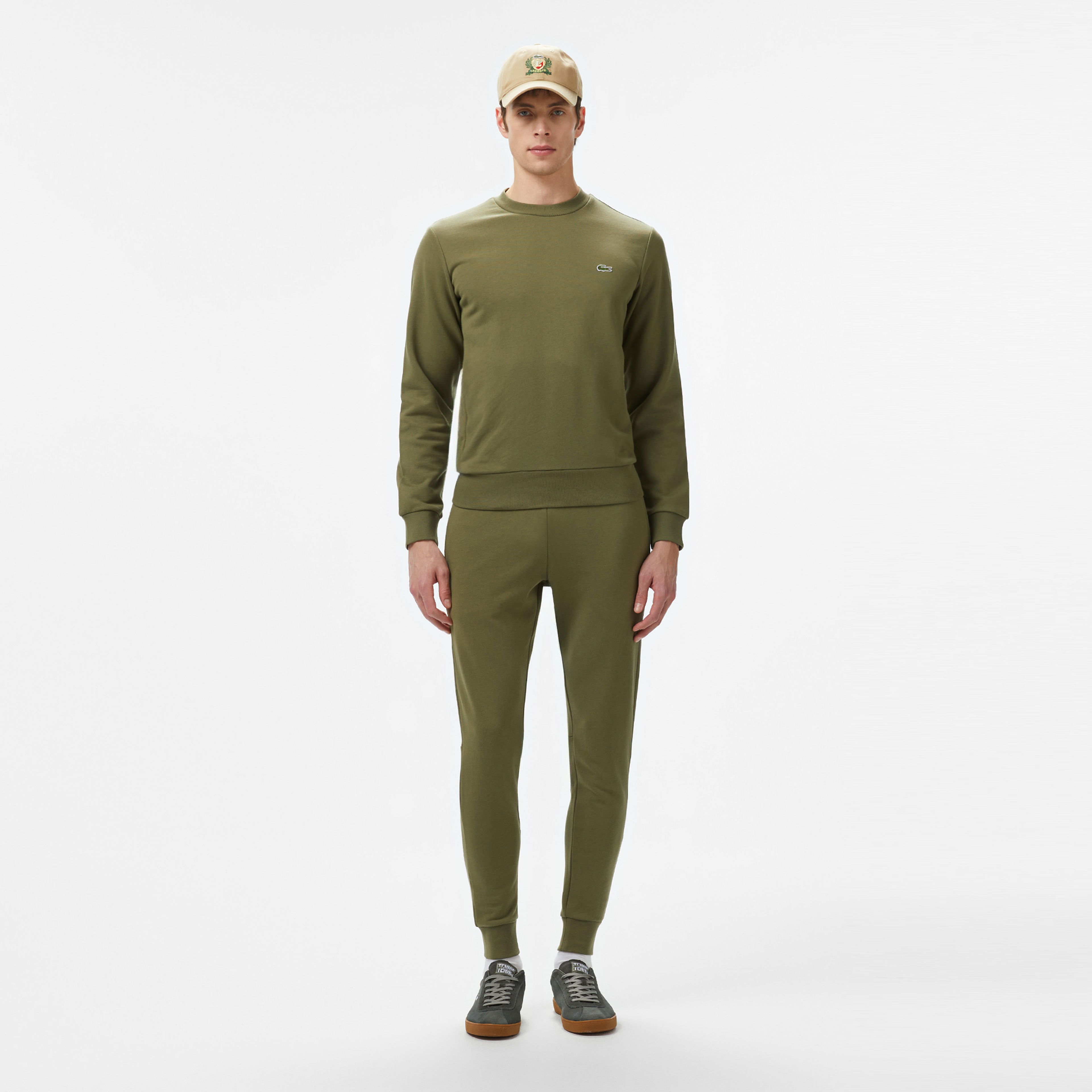 Lacoste Erkek Slim Fit Organik Pamuk Haki Eşofman Altı