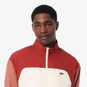Lacoste Erkek Dik Yaka Renk Bloklu Bordo Ceket