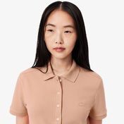 Lacoste L.12.D Kadın Slim Fit Kahverengi Polo