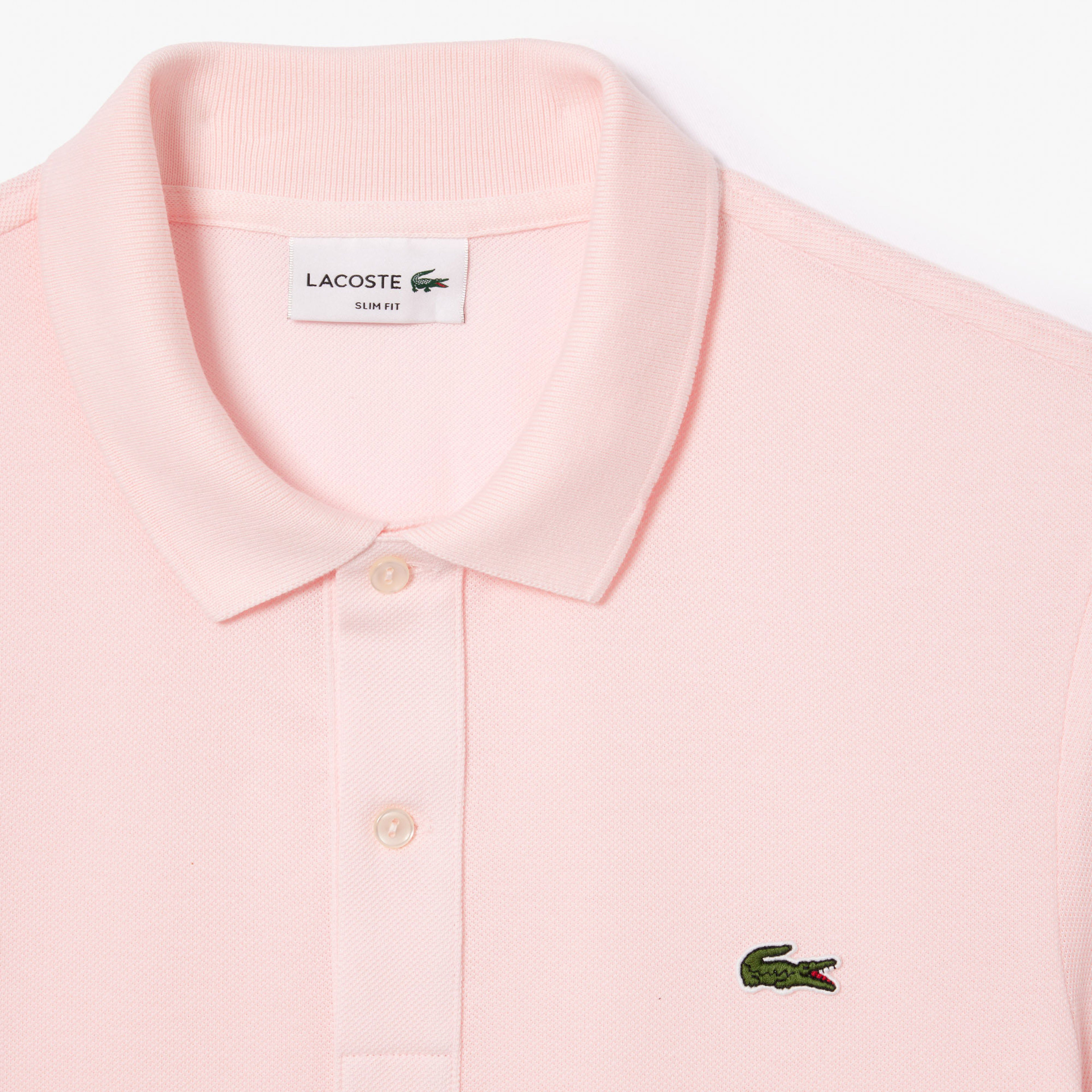 Lacoste L.12.12 Erkek Slim Fit Açık Pembe Polo