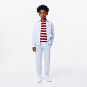 Lacoste Çocuk Bisiklet Yaka Çizgili Kırmızı T-Shirt