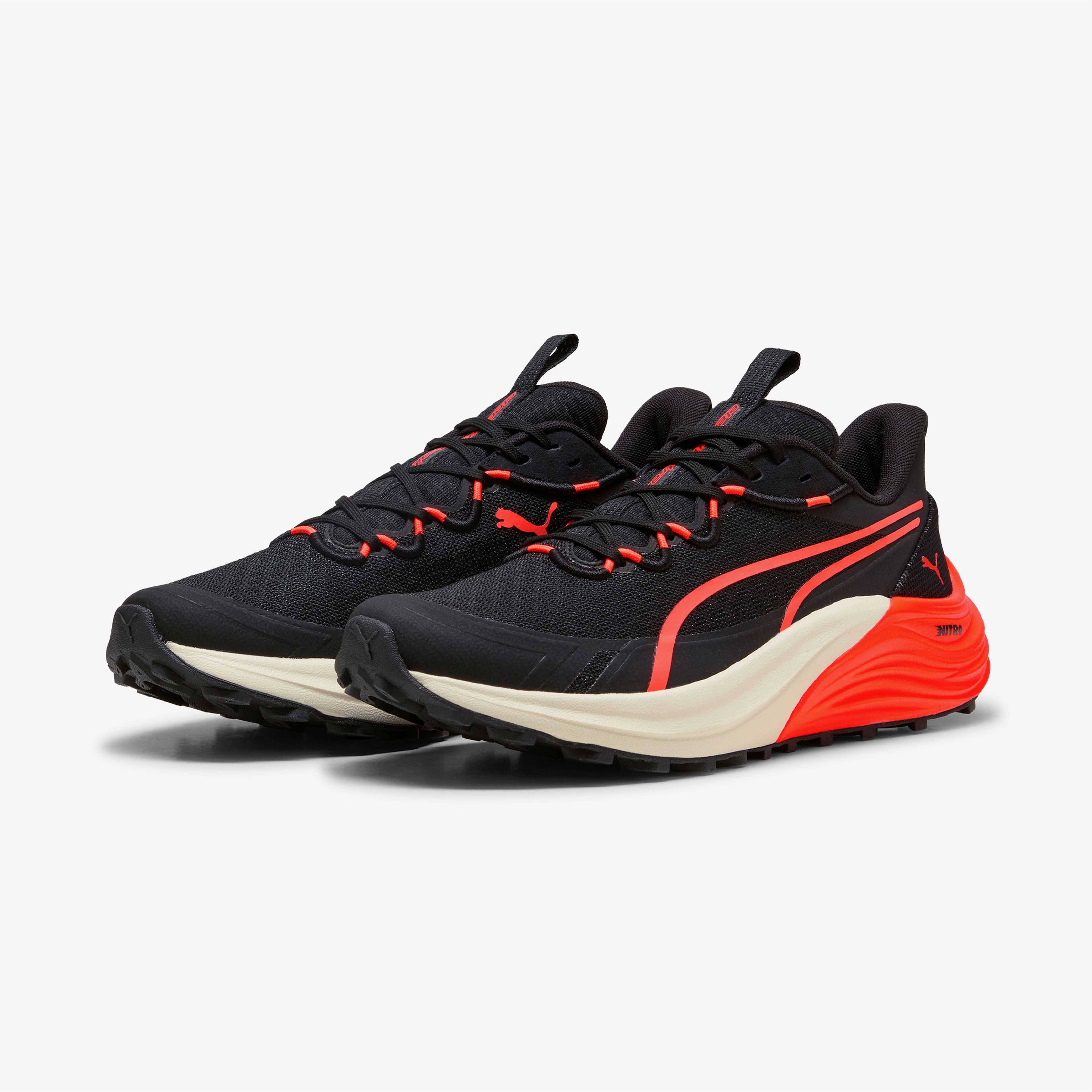 Puma Electrify Nitro 4 Trail Erkek Siyah Koşu Ayakkabısı