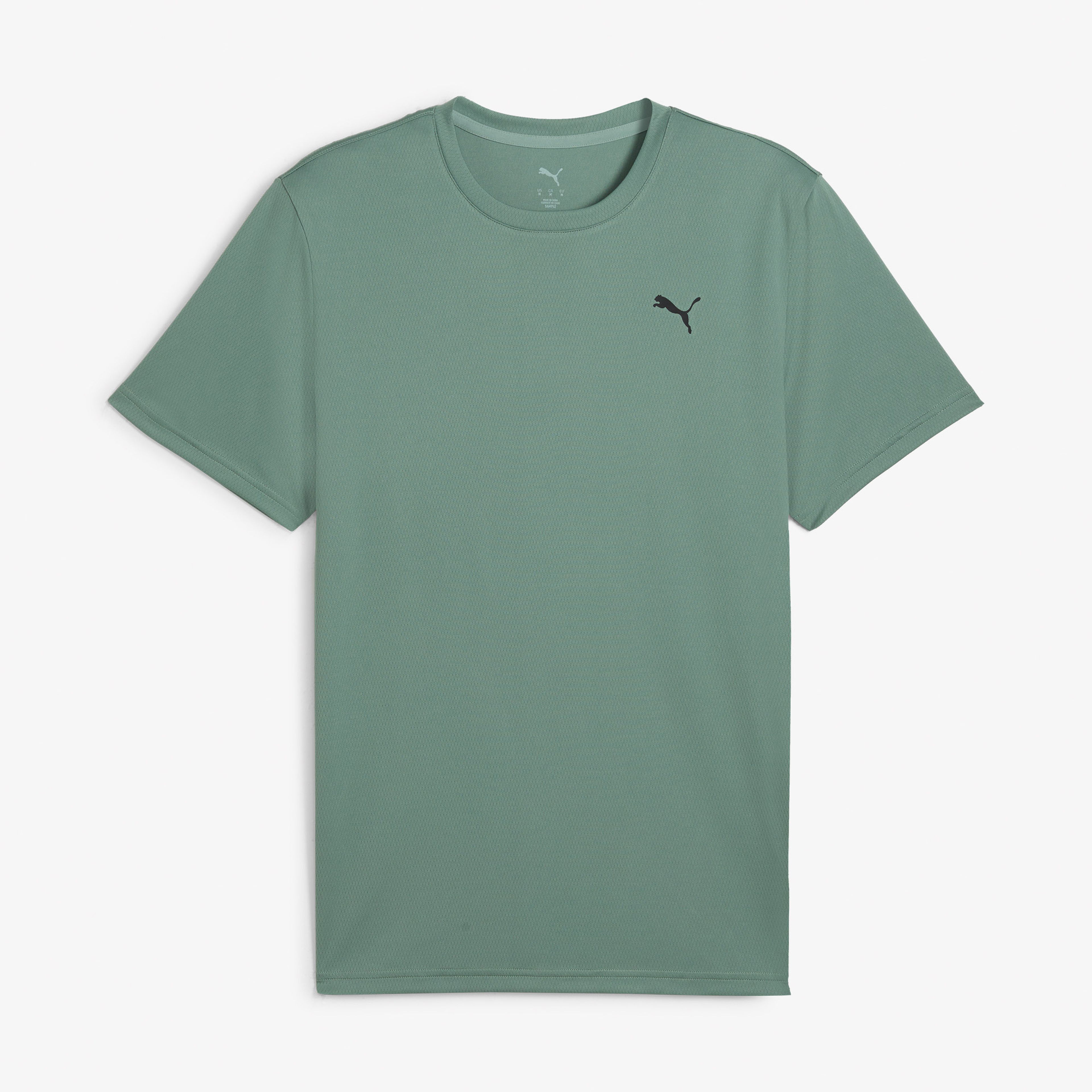 Puma Tad Ess Poly Texture Erkek Yeşil Antrenman T-Shirtü