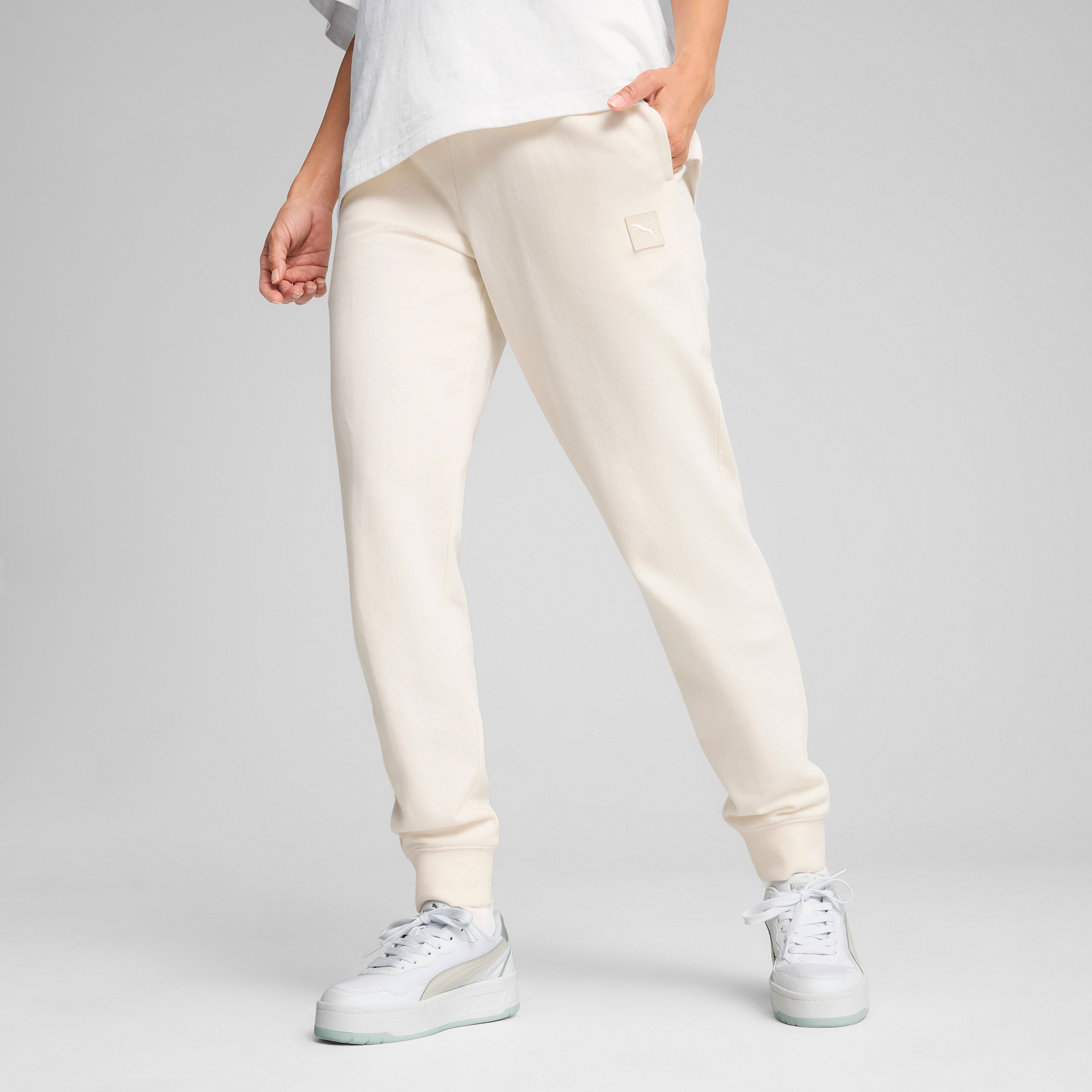 Puma Ess Elevated Sweat Trcl Kadın Krem Eşofman Altı