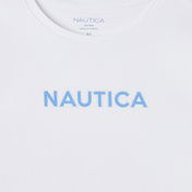 Nautica Kız Çocuk Beyaz Regular Fit Baskılı T-Shirt