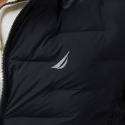Nautica Erkek Siyah Standart Fit Dik Yaka Mont