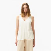 Nautica Kadın Krem Relaxed Fit T-Shirt