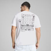 Puma Graphics Hotel Relaxed Erkek Beyaz T-Shirt
