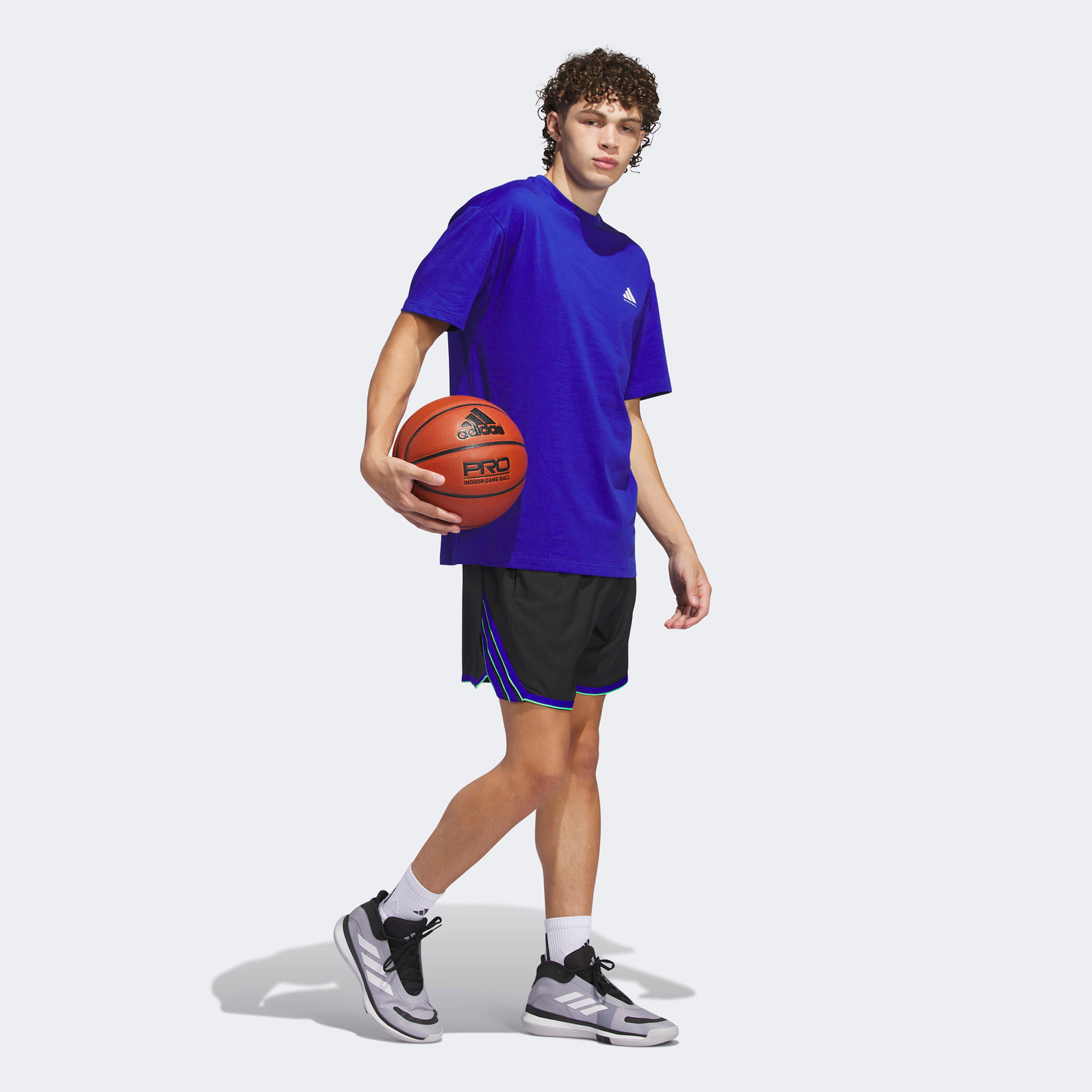 adidas Select Erkek Mavi Basketbol T-Shirtü