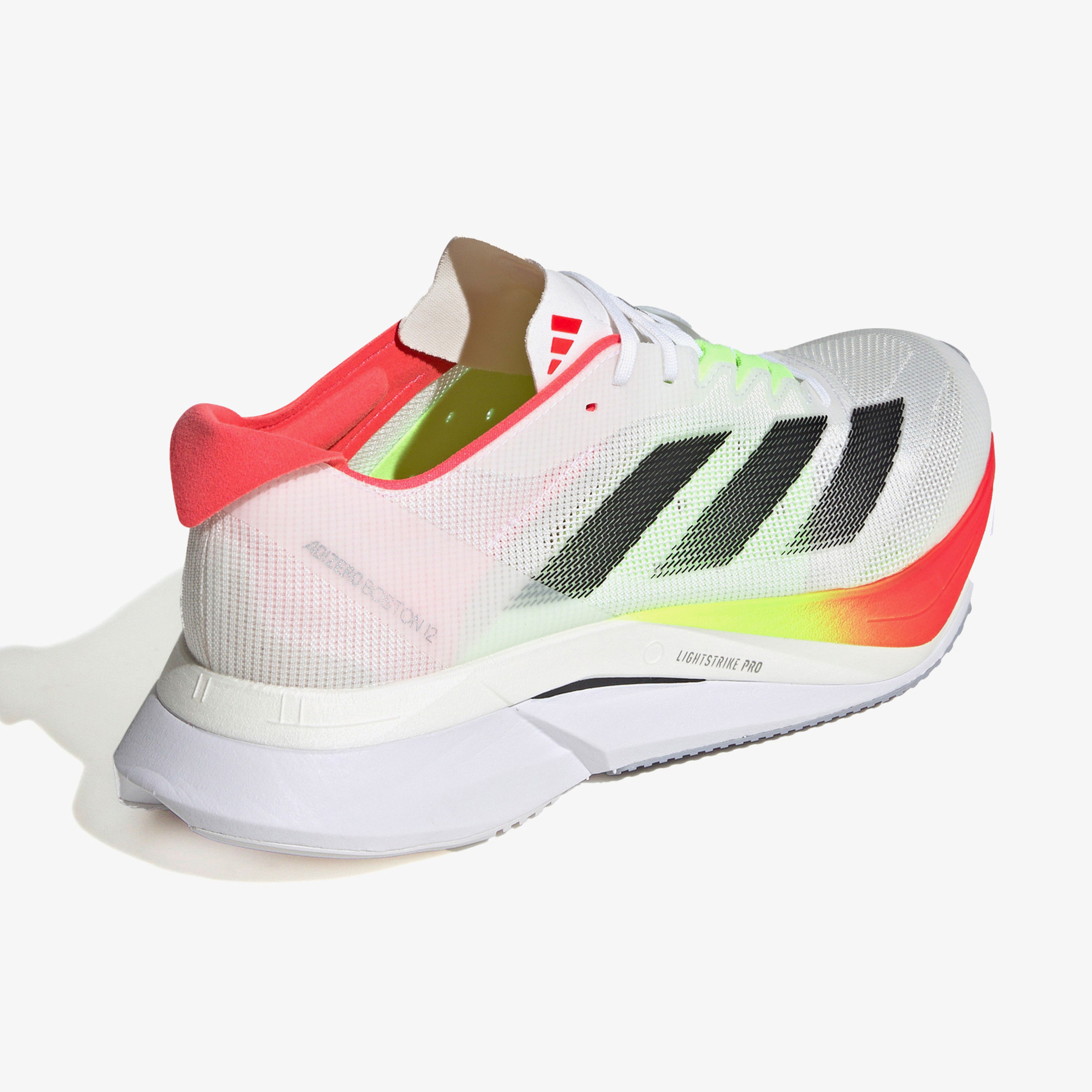 adidas Adizero Boston 12 Erkek Beyaz Koşu Ayakkabısı