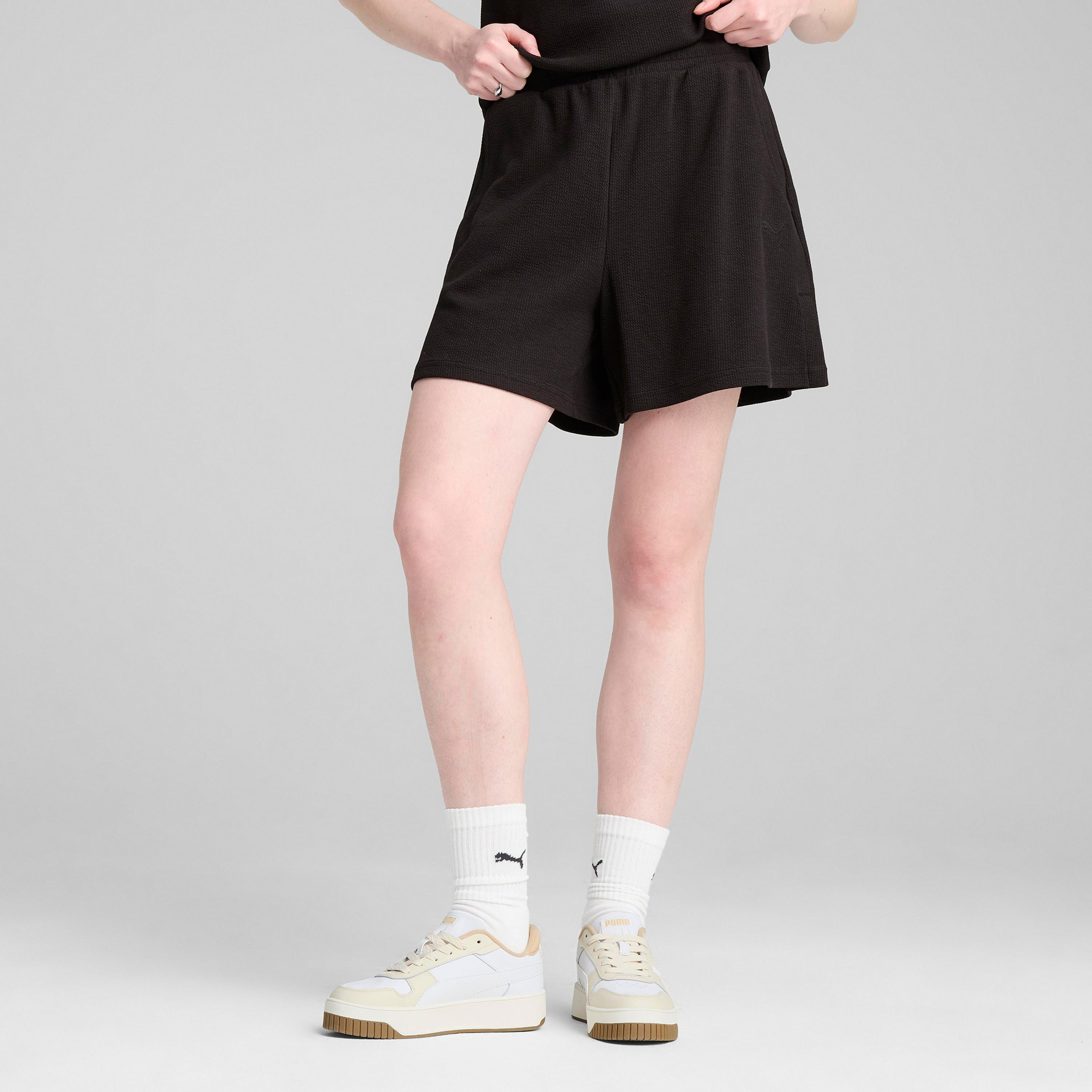 Puma Her High-Waist Kadın Siyah Şort