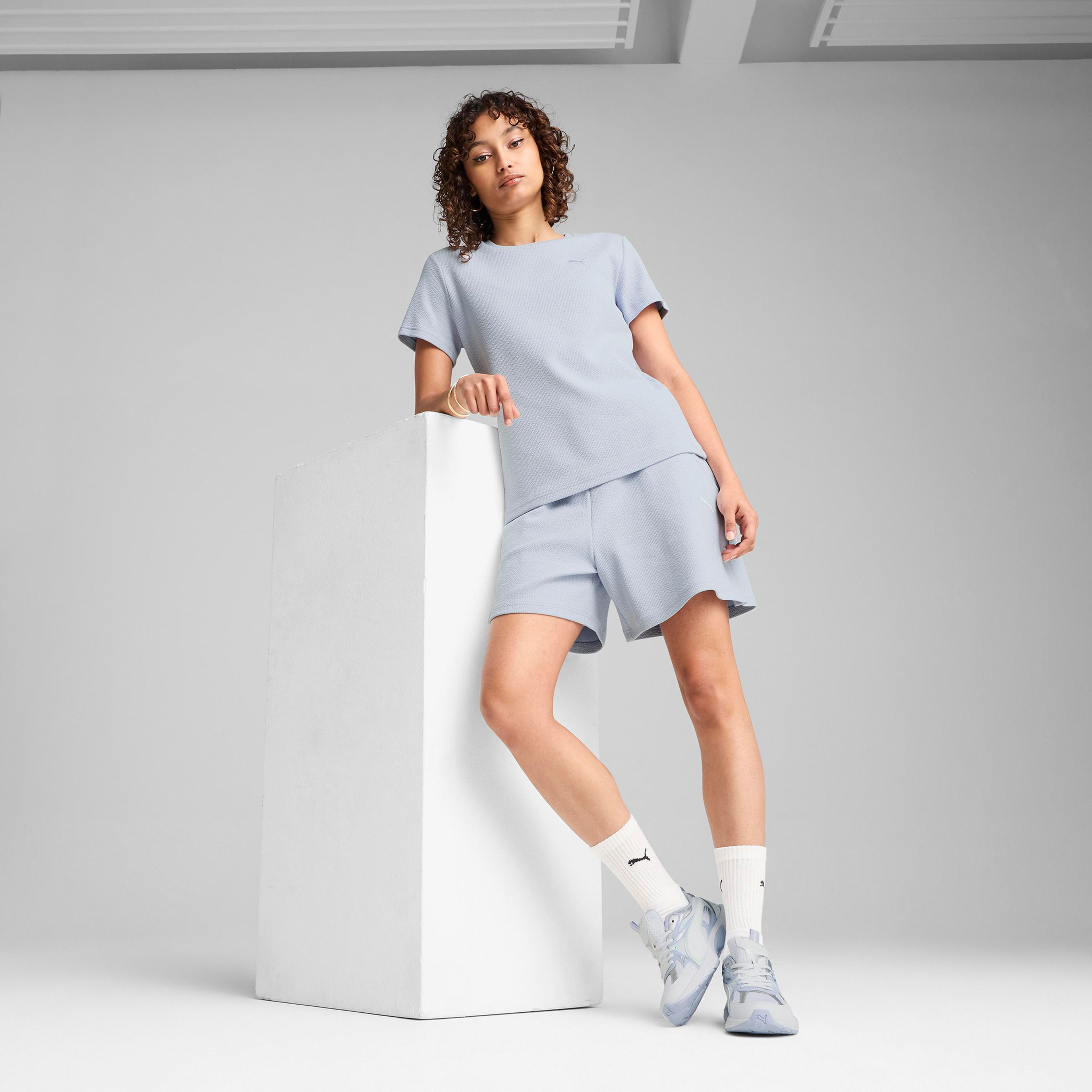 Puma Her High-Waist Kadın Mavi Şort