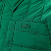 Lacoste Erkek Relaxed Fit Gömlek Yaka Desenli Yeşil Ceket