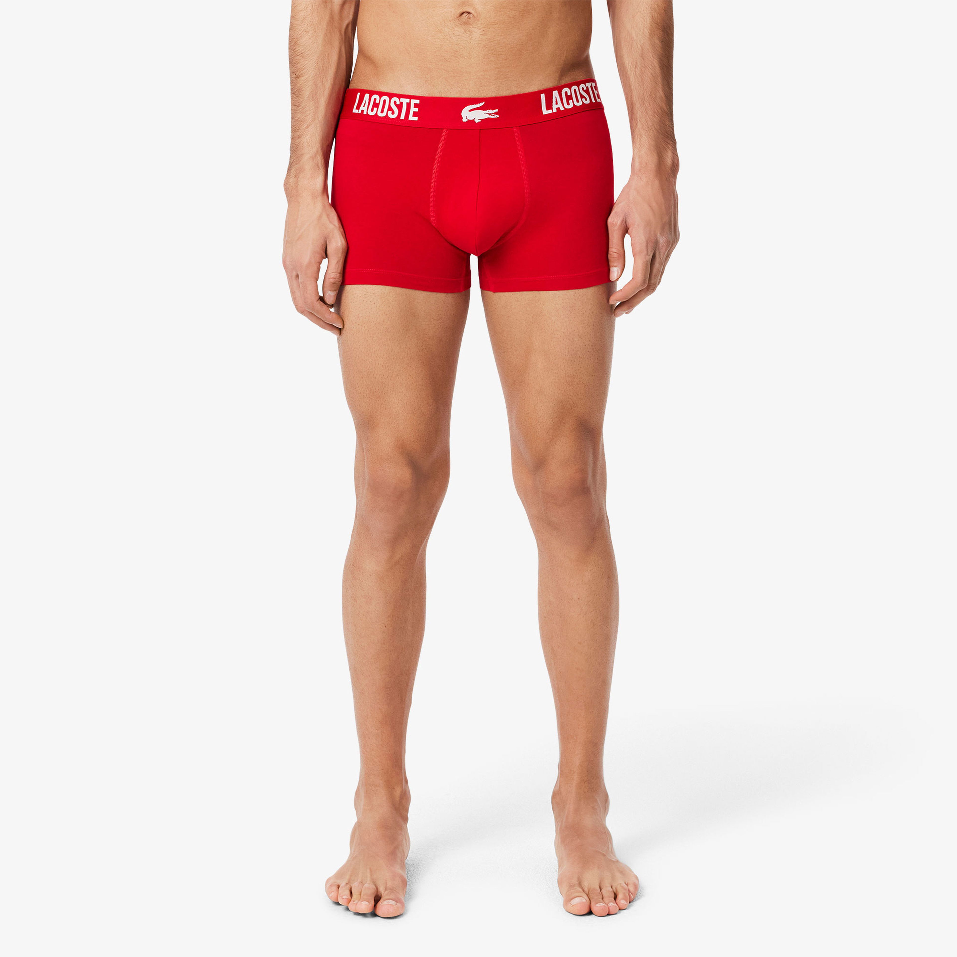 Lacoste Erkek 3'lü Renkli Boxer