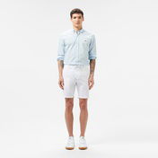 Lacoste Erkek Regular Fit Keten Beyaz Bermuda Şort