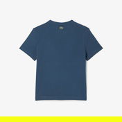 Lacoste Çocuk Bisiklet Yaka Baskılı Lacivert T-Shirt