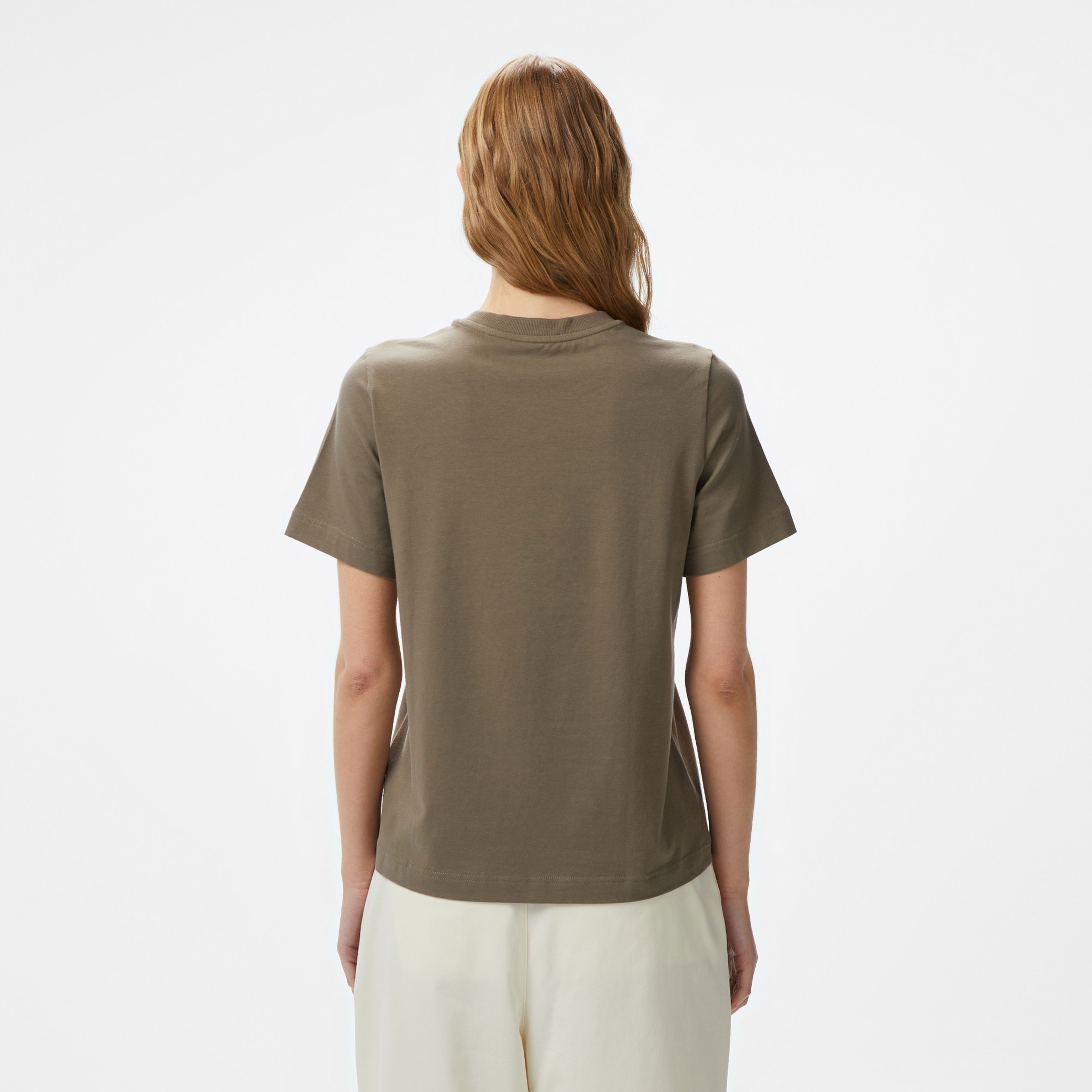 Nautica Kadın Yeşil Regular Fit Kısa Kollu T-Shirt