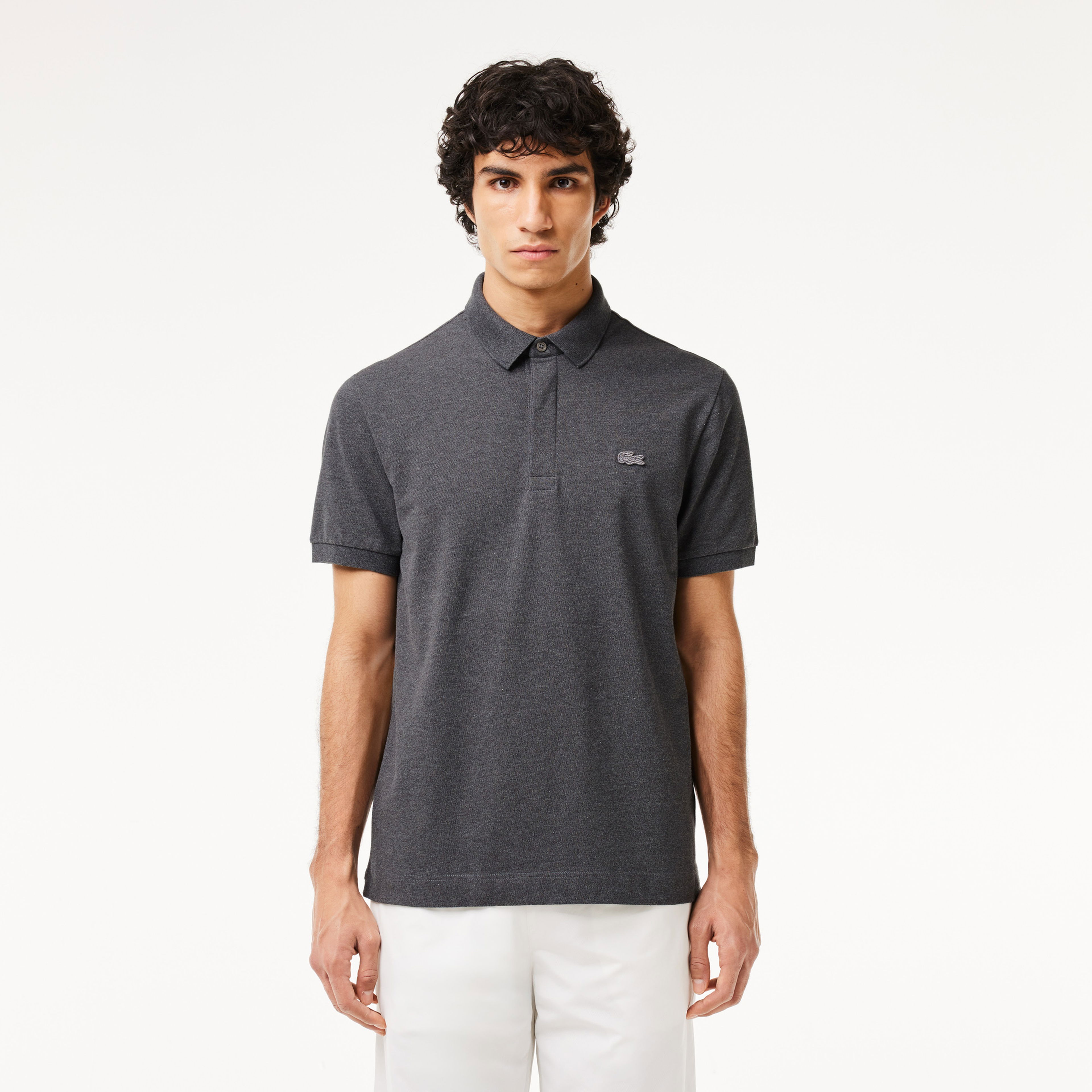 Lacoste Paris Erkek Regular Fit Gri Polo