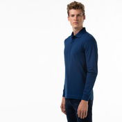 Lacoste Paris Erkek Regular Fit Uzun Kollu Lacivert Polo
