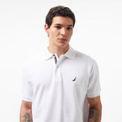 Nautica Erkek Classic Fit Beyaz Kısa Kollu Polo