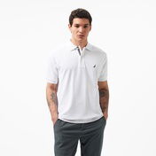 Nautica Erkek Classic Fit Beyaz Kısa Kollu Polo