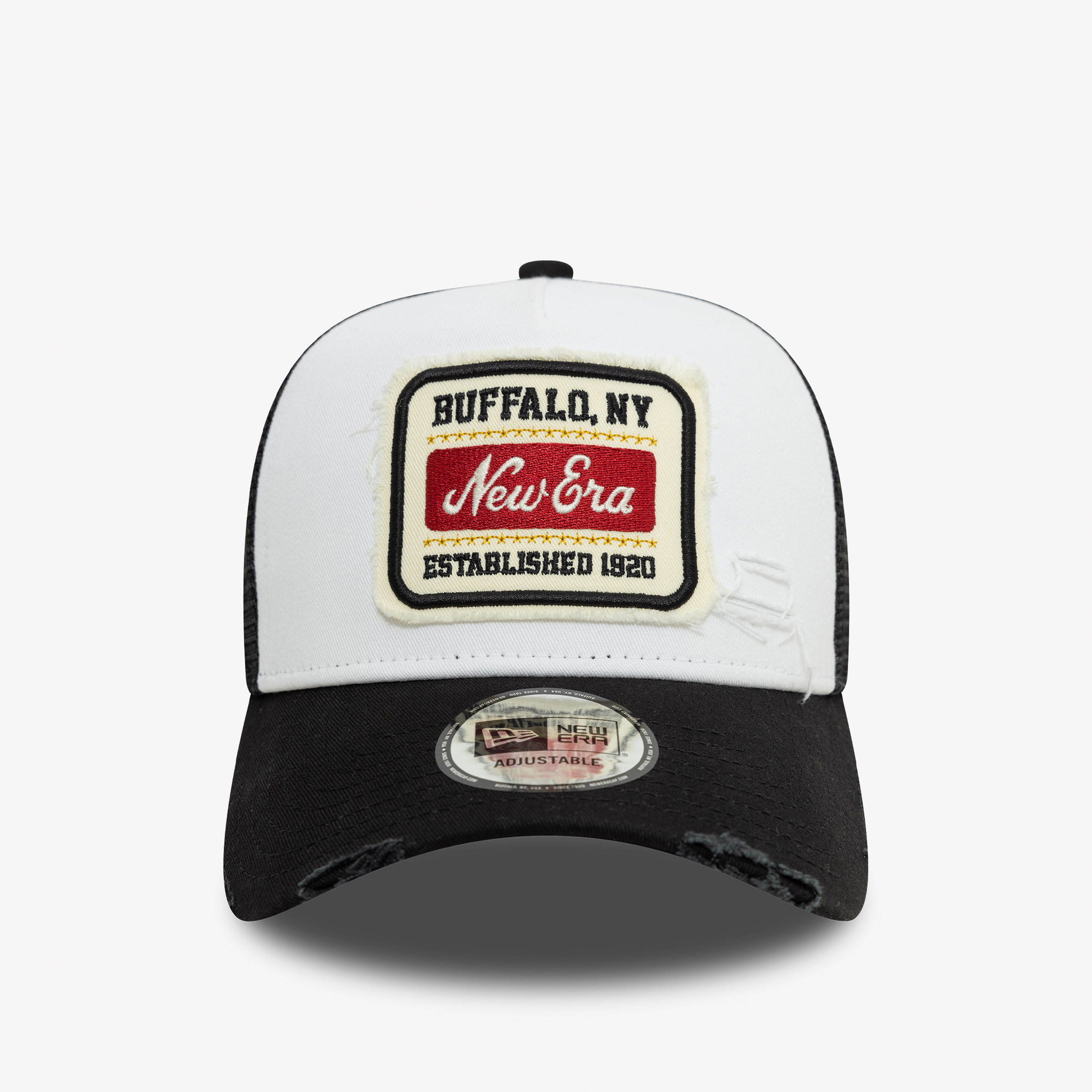 New Era NE Patch Distressed Unisex Beyaz Şapka