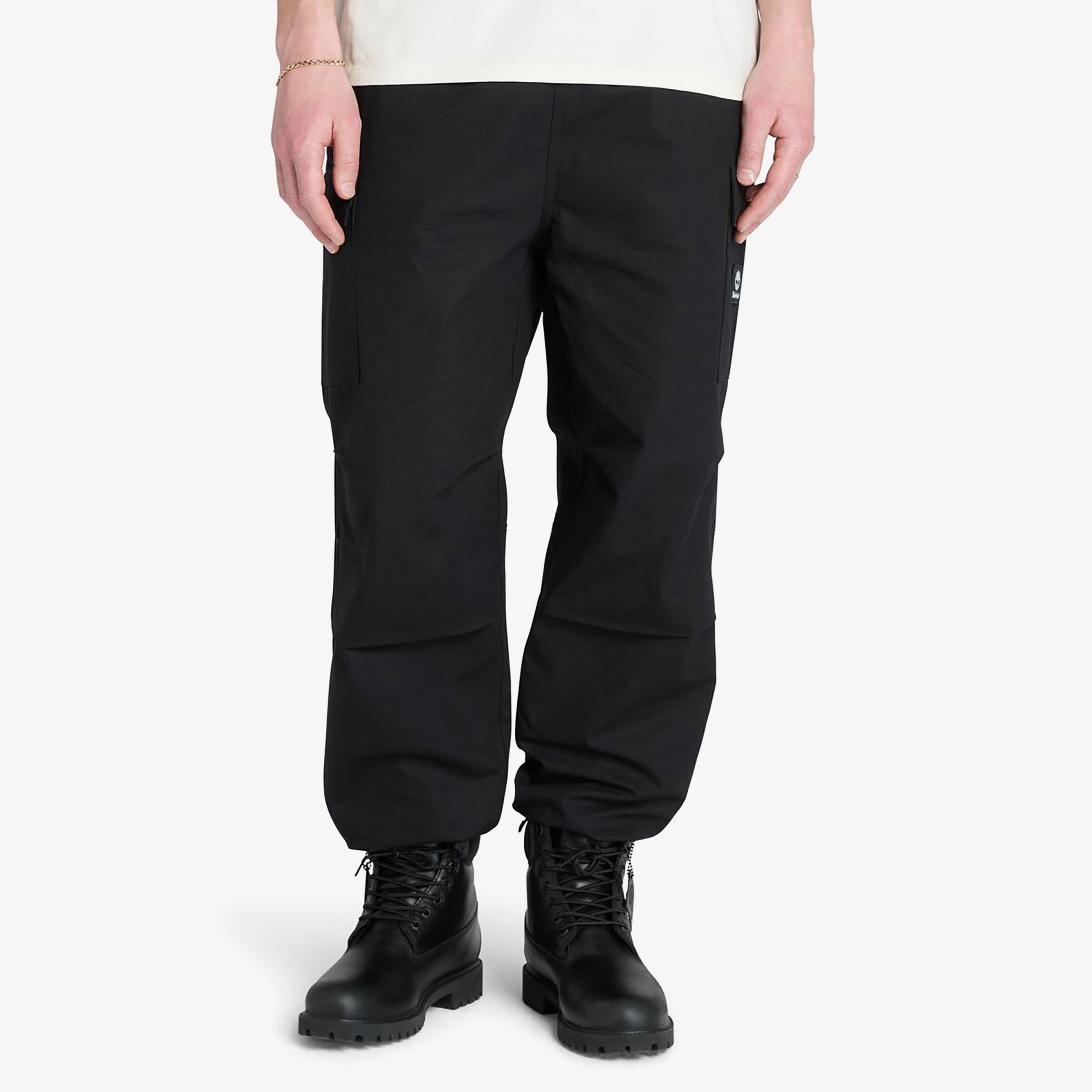 Timberland Woven Badge Ripstop Cargo Unisex Siyah Pantolon