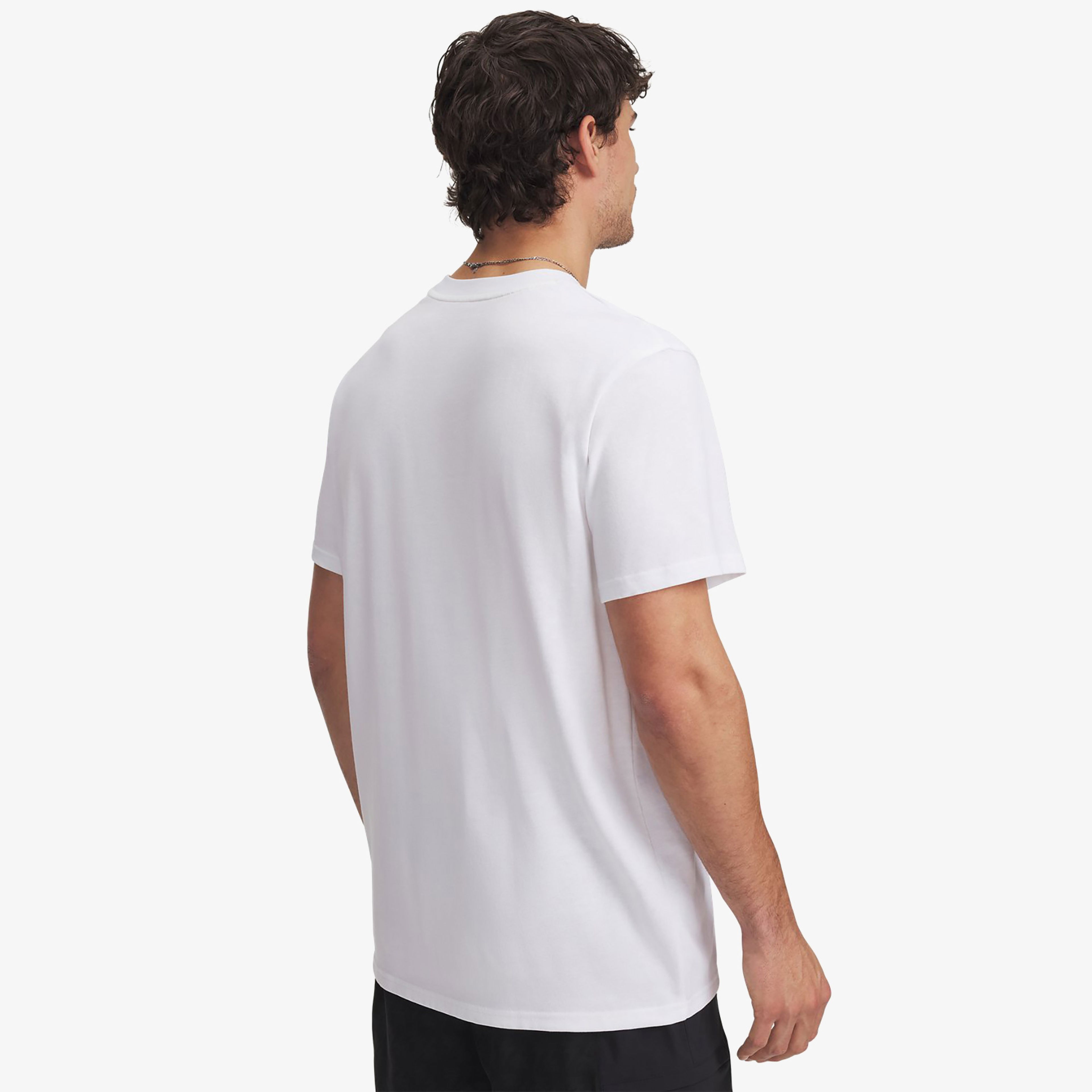 Under Armour Curry Heavyweight Logo Erkek Beyaz T-Shirt