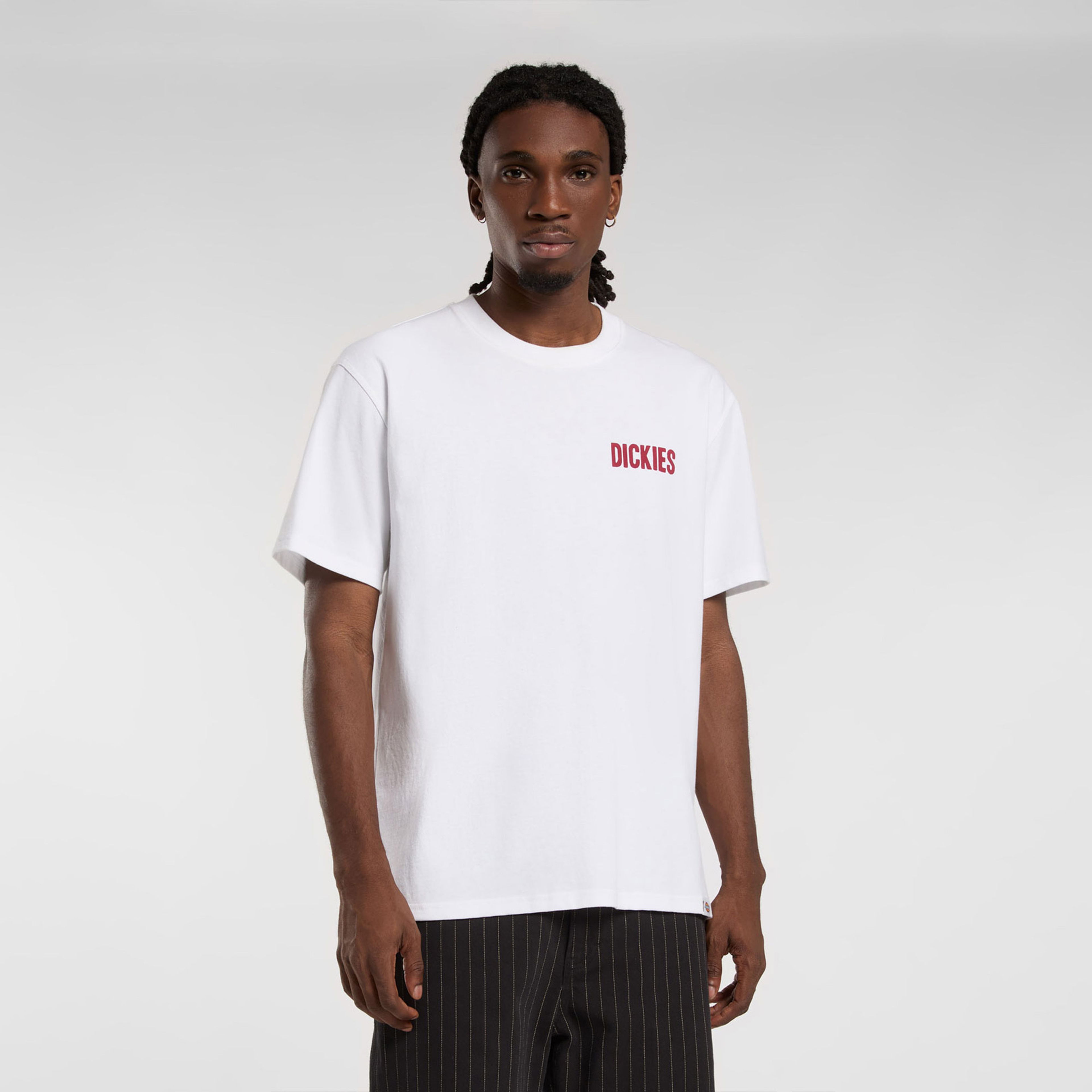 Dickies Slacks Rally Ss Erkek Beyaz T-Shirt