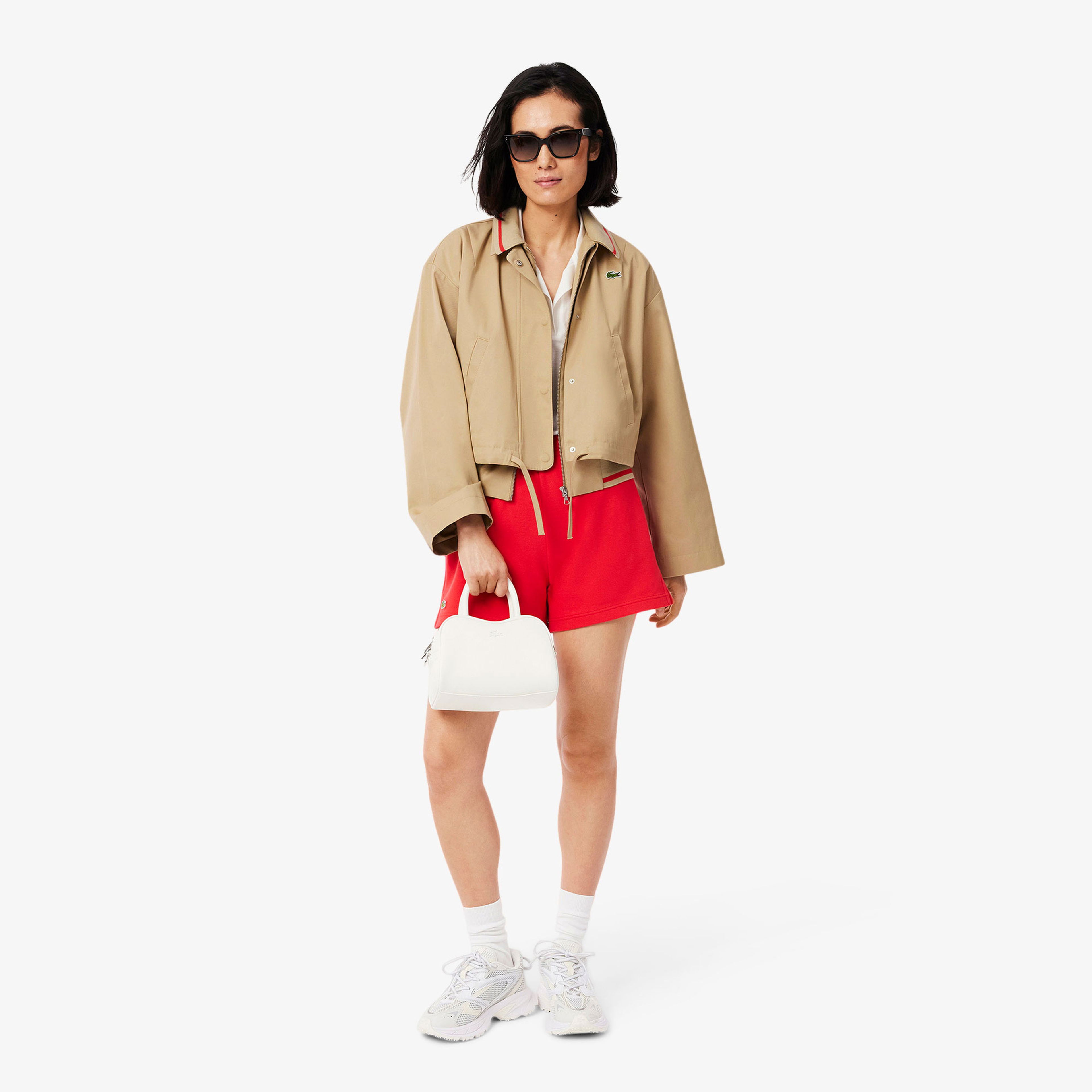 Lacoste Kadın Oversized Fit Bej Ceket
