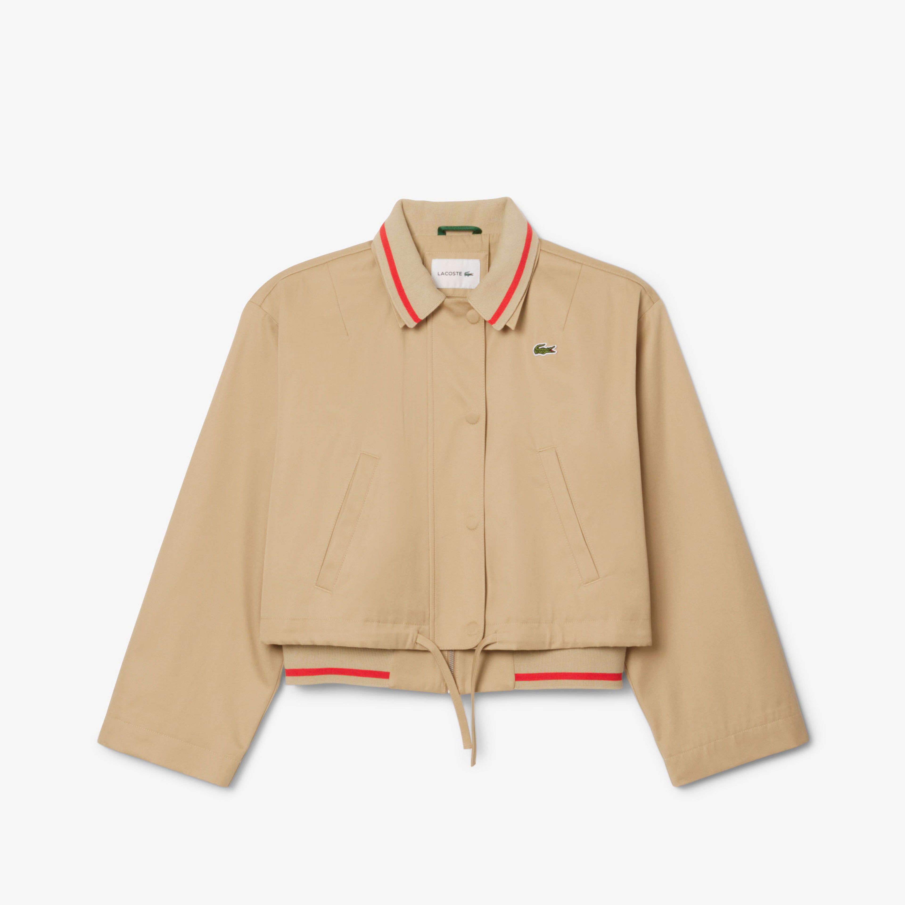 Lacoste Kadın Oversized Fit Bej Ceket
