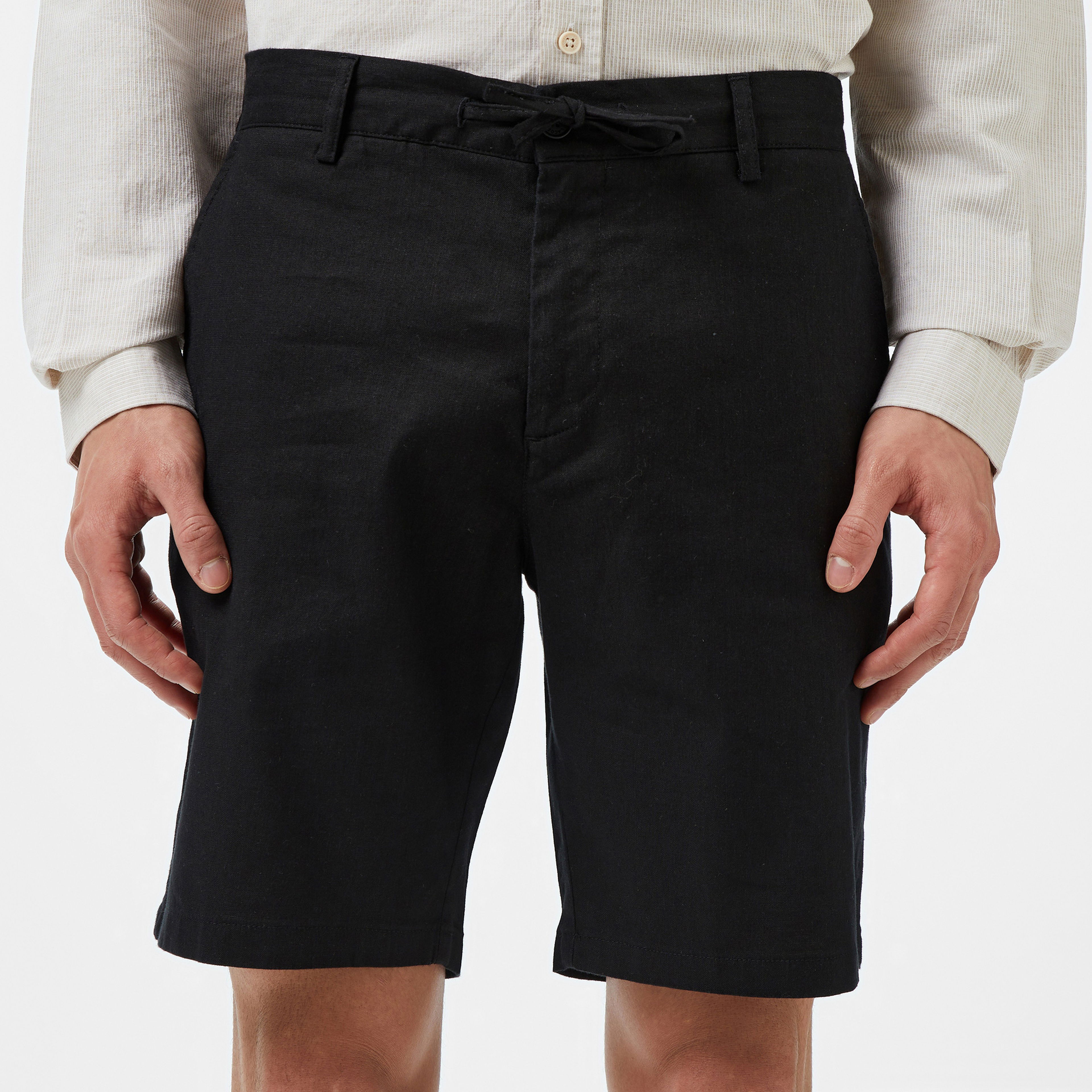 Lacoste Erkek Regular Fit Siyah Bermuda Şort
