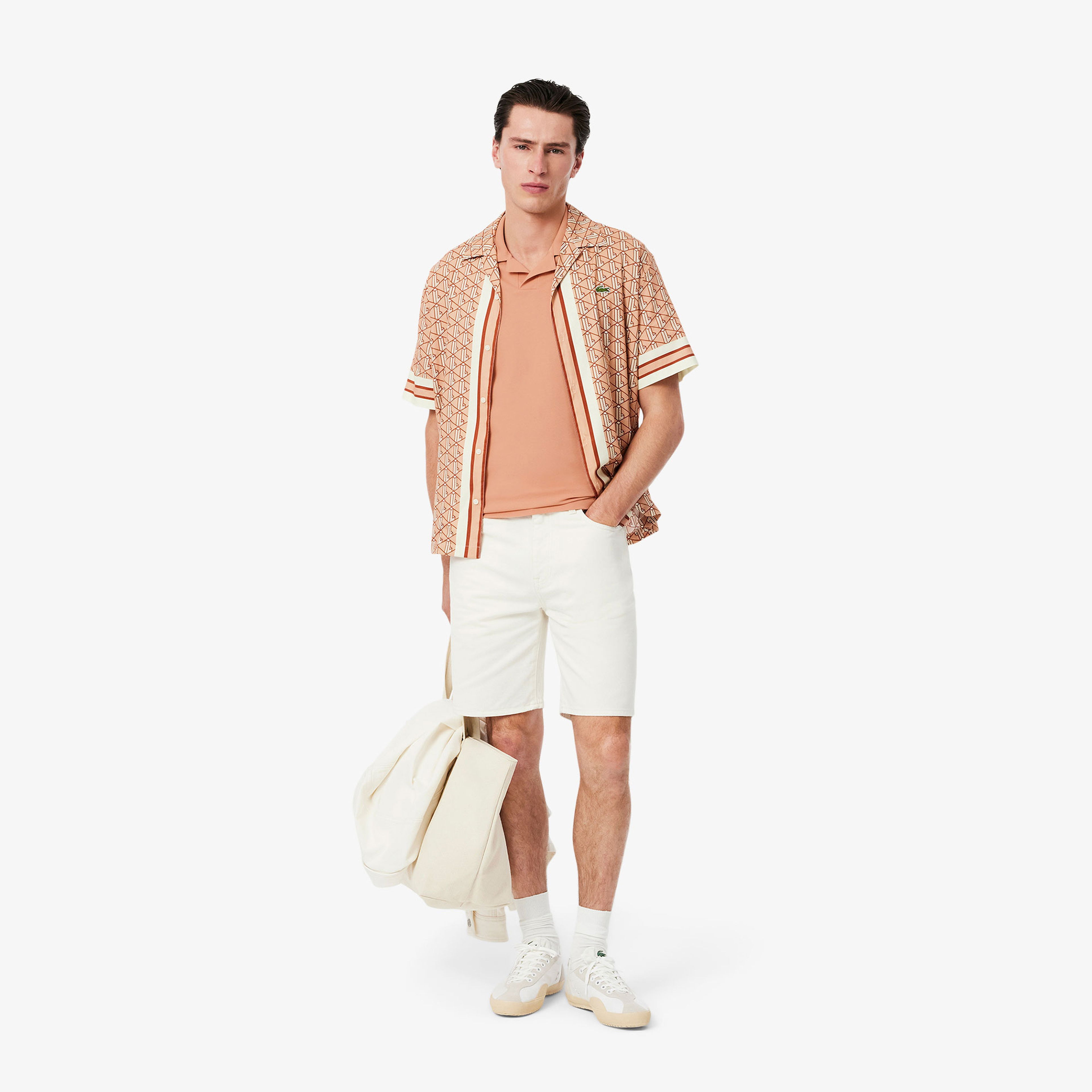 Lacoste Paris Erkek Classic Fit Bej Polo