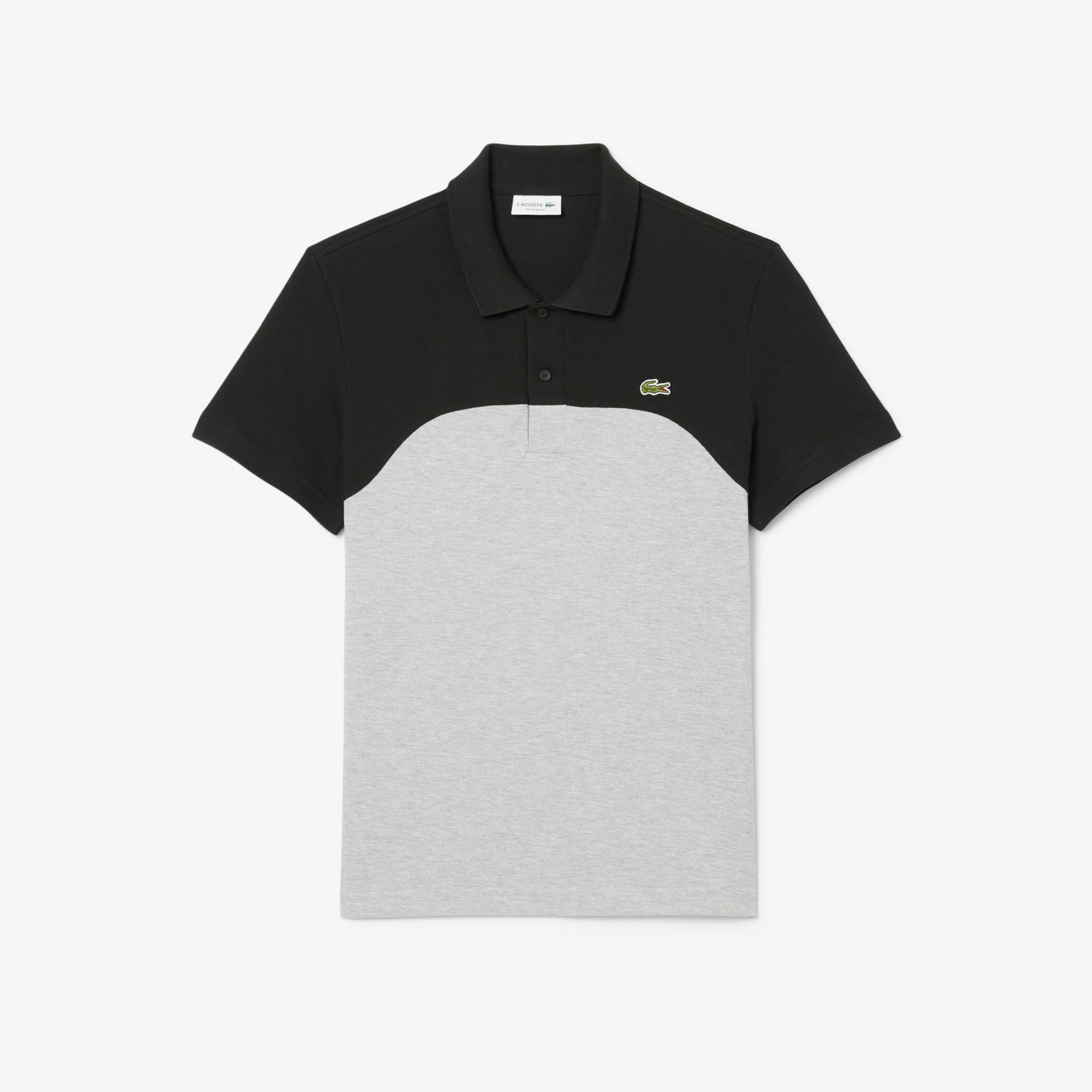 Lacoste Erkek Regular Fit Renk Bloklu Gri Polo