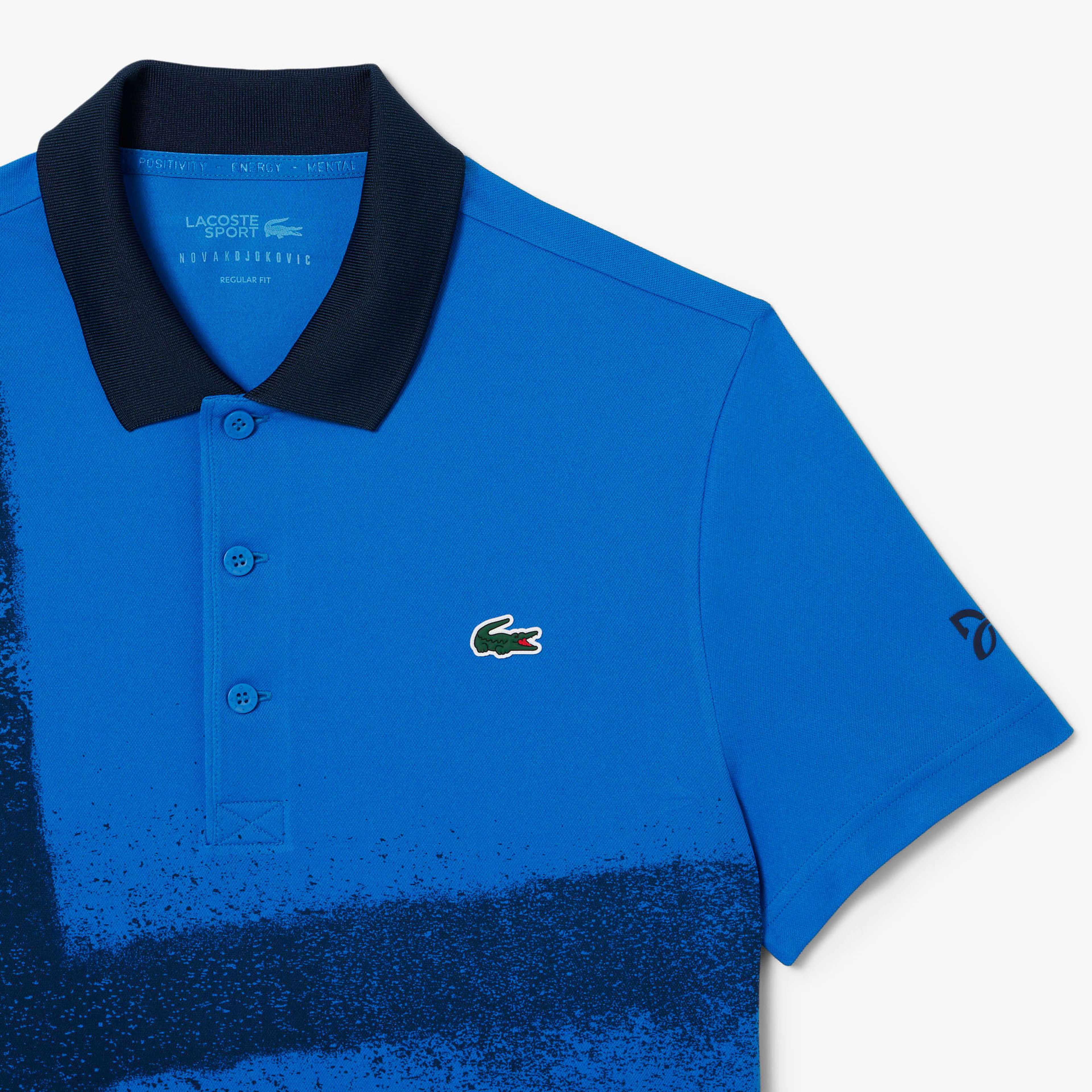 Lacoste SPORT X Novak Djokovic Erkek Regular Fit Baskılı Lacivert Polo