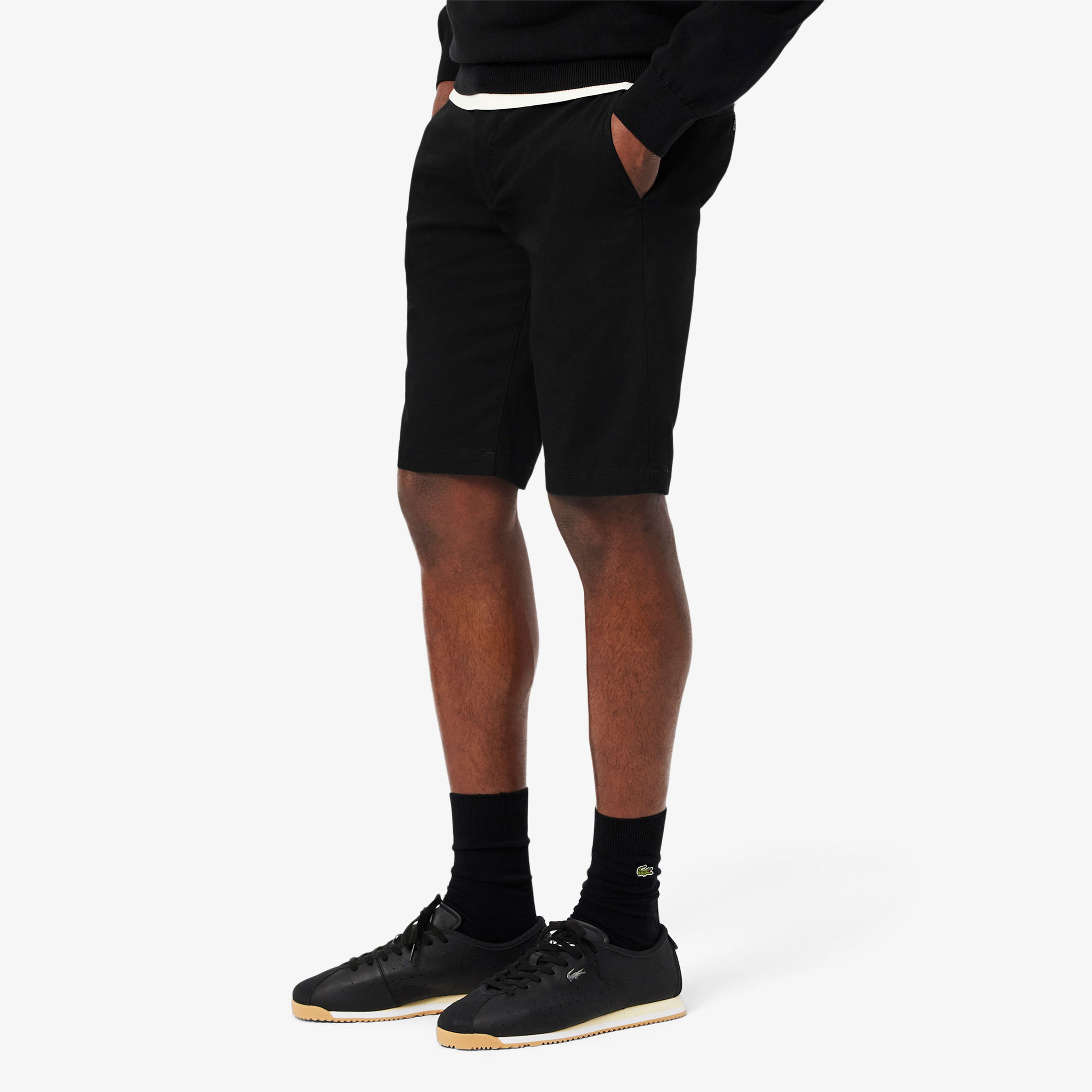 Lacoste Erkek Slim Fit Siyah Bermuda Şort